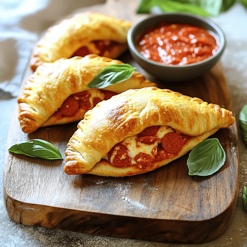 For your air fryer calzones, gather these simple ingredients: - 2 cups all-purpose flour - 1 teaspoon active dry yeast - 1 teaspoon sugar - 1 teaspoon salt - 3/4 cup warm water (around 110°F) - 1 tablespoon olive oil - 1 cup ricotta cheese - 1 cup shredded mozzarella cheese - 1/2 cup grated Parmesan cheese - 1/2 cup diced pepperoni or a mix of colorful cooked vegetables for a vegetarian twist - 1 teaspoon Italian seasoning - 1 egg, beaten (for brushing) - Marinara sauce for dipping One serving of these calzones offers a tasty balance of flavors and nutrients. Each calzone has about: - Calories: 400 - Protein: 20g - Carbohydrates: 45g - Fat: 15g - Fiber: 2g - Sodium: 600mg These values can change based on your filling and portion size. Feel free to mix things up! Here are some fun options: - Spinach for added greens - Mushrooms for a savory touch - Feta cheese for a tangy flavor - Jalapeños for a spicy kick - Fresh herbs like basil or oregano for extra aroma These choices can create unique flavors and keep your calzones exciting. Explore your options! To start, you need to mix the sugar and yeast in warm water. Wait about 5 to 10 minutes until it bubbles. This means the yeast is ready. In a big bowl, whisk the flour and salt. Then, make a well in the middle. Pour in the yeast mix and olive oil. Stir until it looks like dough. Place the dough on a floured surface and knead it for 5 minutes. The dough should feel smooth and stretchy. Place it in a greased bowl and cover it with a cloth. Let it rise for 30 minutes until it doubles in size. Once the dough rises, punch it down gently. Divide the dough into four equal parts. Roll each part into a circle about 1/4-inch thick. In another bowl, mix ricotta, mozzarella, Parmesan, and pepperoni or veggies. Add the Italian seasoning and stir well. Spoon this filling onto half of each dough circle. Leave some space around the edges. Fold the other half over and press the edges to seal. Use a fork to crimp the edges for a nice look. Preheat your air fryer to 375°F (190°C). Brush the tops of the calzones with beaten egg for a golden finish. Place them in the air fryer basket, making sure not to overcrowd. Cook for 10 to 12 minutes until they are golden and crispy. After cooking, let the calzones cool for a few minutes before serving. Pair them with marinara sauce for dipping. Enjoy your delicious air fryer calzones! For more detailed steps, check the Full Recipe. To get your calzones crispy, follow these tips: - Use a light brush of oil on the outside. - Preheat your air fryer well before cooking. - Place calzones in a single layer. - Don't crowd the basket; air needs to flow. - Cook in batches if needed. These steps will help you get a nice golden crust that’s crispy and delicious. Here are some common mistakes that can lead to soggy calzones: - Not sealing the edges well. - Overfilling your calzones with filling. - Skipping the egg wash for a golden finish. - Forgetting to preheat the air fryer. - Cooking at too low of a temperature. Avoid these errors to ensure your calzones come out perfectly every time. You can easily make these calzones fit your diet. For a dairy-free version, try using: - Vegan cheese instead of ricotta and mozzarella. - Cashew cream for a rich texture. For gluten-free calzones, use: - Gluten-free all-purpose flour. - Store-bought gluten-free dough if you want to save time. These options will keep your calzones tasty while meeting your dietary needs. {{image_4}} You can make great vegetarian calzones. Use fresh veggies like spinach, mushrooms, or bell peppers. Mix in some artichokes or olives for a burst of flavor. For a cheesy delight, add feta or goat cheese. You can also include a blend of your favorite herbs. This gives your calzones a fresh, zesty taste. For a meat lover's dream, pile in pepperoni, sausage, and ham. You could also add crispy bacon for a smoky touch. Combine different meats for a robust flavor. Don’t forget to sprinkle some Italian seasoning on top. This enhances the taste and aroma of your calzones. Pair your calzones with tasty sauces. Marinara is a classic choice and always a hit. You can also try garlic butter for a rich, savory dip. A spicy arrabbiata sauce adds a kick that many will love. Experiment with pesto or ranch dressing for a fun twist. Each sauce complements the calzones' flavors and adds more fun to your meal. To keep your leftover calzones fresh, let them cool completely. Place them in an airtight container. You can also wrap them in plastic wrap or foil. Store them in the fridge for up to three days. This will help maintain their taste and texture. When you are ready to eat your calzones, preheat your air fryer to 350°F (175°C). Place the calzones in the basket in a single layer. Heat them for about 5-7 minutes. This will make them crispy again. You can also use a regular oven. Just heat it to 350°F (175°C) and bake for 10-15 minutes. If you want to save calzones for later, freeze them. Wrap each cooled calzone in plastic wrap, then place them in a freezer bag. They can last for up to three months in the freezer. To cook frozen calzones, preheat your air fryer to 375°F (190°C). Cook for about 12-15 minutes or until hot and crispy. Enjoy your meal with marinara sauce! Yes, you can use store-bought dough for air fryer calzones. This option saves time. Look for pizza dough or bread dough in the fridge section. It offers great taste and texture. Just roll it out and fill it like homemade dough. Cook air fryer calzones for about 10-12 minutes at 375°F (190°C). This time gives you a crispy outside. Check for a golden brown color to know they are ready. If you have a smaller air fryer, you might need to cook them in batches. The best filling for calzones includes a mix of cheese and meat or veggies. I love using ricotta, mozzarella, and pepperoni. For a veggie twist, try spinach and mushrooms. You can use any combination you like. Just keep the filling moist but not too runny. If your calzone bursts, it may be overfilled. Make sure to leave space around the edges. Another reason might be the dough's thickness. Roll it out evenly to avoid weak spots. Lastly, poke small holes in the top to let steam escape during cooking. We explored all parts of making delicious calzones, from ingredients to storage. I shared tips for crispy edges and filling options. Remember, you can customize calzones to fit your taste. They store well and are easy to reheat. Use these steps to create a meal everyone will love. Enjoy your calzone-making adventure, and don't hesitate to experiment!