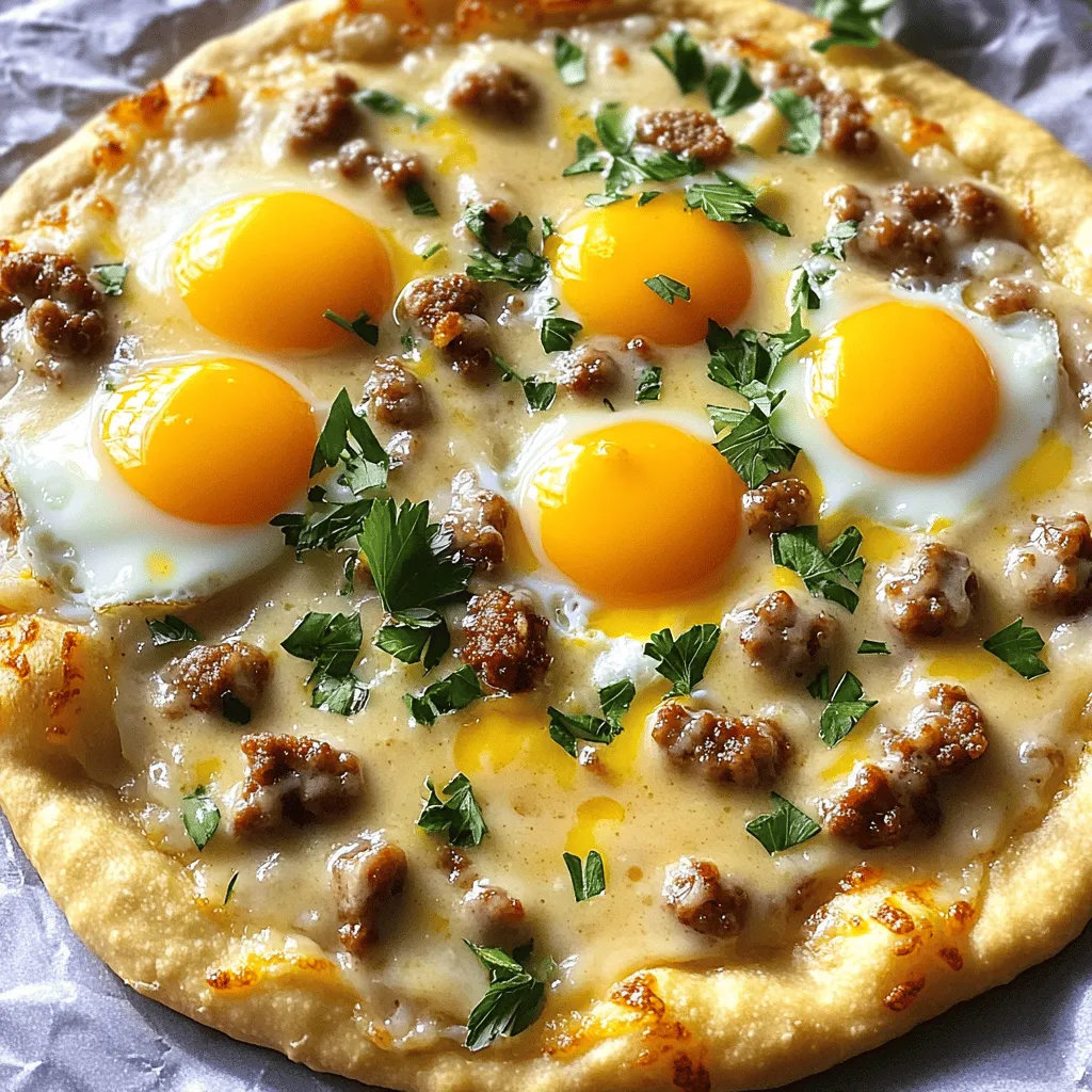 Sausage Gravy Breakfast Pizza Delightful Morning Feast