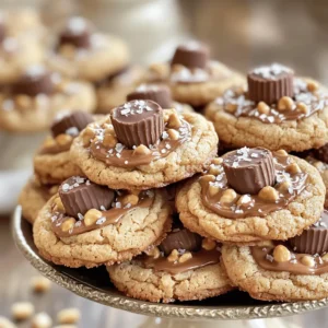 To make these cookies, you need a few key items: - 1 cup creamy peanut butter - 1/2 cup unsalted butter, softened - 1/2 cup granulated sugar - 1/2 cup brown sugar, tightly packed - 1 large egg - 1 teaspoon pure vanilla extract - 1 1/2 cups all-purpose flour - 1/2 teaspoon baking soda - 1/4 teaspoon fine sea salt - 1 cup mini chocolate peanut butter cups, unwrapped These ingredients work together to create a rich and sweet cookie. The peanut butter adds creaminess, while the chocolate cups surprise you with a delicious burst of flavor. For even more deliciousness, consider adding: - Additional sea salt for a sprinkle on top - Chopped nuts for crunch - A drizzle of melted chocolate for extra sweetness Adding these optional ingredients can enhance the taste and texture, making your cookies even more tempting. If you need to change something, here are some easy swaps: - Use almond butter instead of peanut butter for a nut-free option. - Replace unsalted butter with coconut oil for a dairy-free choice. - Use brown sugar only if you prefer a richer flavor. These substitutes still keep the cookies tasty while catering to different dietary needs or preferences. Enjoy crafting your perfect peanut butter cup stuffed cookies! Start by preheating your oven to 350°F (175°C). This heat makes our cookies soft and chewy. Line a baking sheet with parchment paper. The paper stops cookies from sticking and helps with easy cleanup. In a large bowl, mix 1 cup of creamy peanut butter and 1/2 cup of softened unsalted butter. Add 1/2 cup of granulated sugar and 1/2 cup of packed brown sugar. Use an electric mixer on medium speed. Beat for about 2 minutes until the mix is smooth and creamy. In another bowl, whisk together 1 1/2 cups of all-purpose flour, 1/2 teaspoon of baking soda, and 1/4 teaspoon of fine sea salt. Slowly add this dry mix to the wet mix. Stir gently until just combined. Be careful not to overmix; we want soft cookies. Cover the bowl with plastic wrap. Place it in the fridge for 30 minutes. Chilling the dough makes it easier to handle. It also helps the cookies stay thick when baking. After chilling, scoop a tablespoon of dough. Flatten it slightly in your hand. Place one unwrapped mini chocolate peanut butter cup at the center. Wrap the dough around it, rolling it back into a ball. Repeat this for all the dough and cups. Put the cookie balls on the baking sheet, leaving 2 inches of space between each. For extra flavor, sprinkle a bit of sea salt on top. Bake for 10 to 12 minutes. The edges should be golden while the centers stay soft. Let the cookies cool on the baking sheet for about 5 minutes. This step helps set them. Then, move the cookies to a wire rack to cool completely. This cooling time is key for the best texture. Enjoy your Peanut Butter Cup Stuffed Cookies! For the full recipe, check out the earlier section. To keep your cookies soft, mix just until combined. Overmixing can make cookies tough. When you add the dry ingredients, blend gently. Use a spatula to fold the mixture instead of a mixer. This helps to keep the dough light and fluffy. For chewy cookies, bake for about 10 to 12 minutes. The edges should be golden, while the centers stay soft. If you want crunchier cookies, add a minute or two. Watch them closely, as every oven is a bit different. You want to catch them just before they harden. A sprinkle of sea salt on top adds a nice touch. It balances the sweetness of the cookies. For extra flair, drizzle melted chocolate over the cooled cookies. This not only looks great but also adds rich chocolate flavor. Both options make this treat even more enjoyable. For the full recipe, check out the detailed steps above! {{image_4}} If you want to make nut-free cookies, use sun butter instead of peanut butter. Sun butter gives a similar taste without nuts. You can also use soy nut butter for a different flavor. Both options keep the cookies soft and delicious. You can get creative by adding other fillings inside your cookies. Try adding caramel for a gooey surprise. Just place a small piece in the center before wrapping the dough. If you like nuts, chop some and mix them into the dough. This adds crunch and flavor. You can change up the flavors of these cookies. Use chocolate hazelnut spread instead of peanut butter for a rich twist. Or, mix cocoa powder into the dough for a chocolatey cookie. This makes for a fun surprise in every bite. Don't forget to check the Full Recipe for more ideas! To keep your cookies fresh, store them in an airtight container. This helps maintain their softness. You can layer parchment paper between cookies to prevent sticking. If you want to keep them longer, consider placing a slice of bread in the container. This will help keep the cookies moist. You can freeze the cookies to enjoy later. First, let them cool completely. Then, place them in a single layer in a freezer-safe bag. Seal the bag tightly, removing as much air as possible. To reheat, take out the needed cookies and let them thaw at room temperature for a few hours. If you want them warm, pop them in the oven at 350°F (175°C) for about 5 minutes. These cookies can last about one week at room temperature. If stored properly in the fridge, they can stay fresh for up to two weeks. Freezing extends their life to about three months. Just remember, the fresher the cookie, the better the taste! For the full recipe, check out the detailed steps above. To prevent cookies from spreading too much, chill the dough before baking. This helps the butter firm up. You can also use baking sheets lined with parchment paper. This creates a non-stick surface. Lastly, use a cookie scoop to keep the size uniform. Yes, you can make the dough ahead of time. After mixing, cover it and place it in the fridge. It will stay fresh for up to three days. You can also freeze it for up to three months. Just thaw it in the fridge before baking. If you want a nut-free option, use sun butter. This gives a similar taste without nuts. You can also try almond butter or cashew butter. Just keep in mind the flavor will change a bit. These cookies are not safe for people with nut allergies. They contain peanut butter and peanut butter cups. For kids, if they don’t have allergies, these cookies are a fun treat! This recipe makes about 12 cookies. Depending on how big you scoop the dough, you might get a few more or less. Each cookie is packed with flavor and a hidden surprise. You can add melted chocolate drizzle on top for a rich flavor. Sprinkling crushed peanuts adds a nice crunch. Sea salt enhances the sweet taste and gives a gourmet touch. For a fun twist, try mini marshmallows or caramel drizzle. You now have a clear guide to making delicious cookies. From choosing essential ingredients to mastering the mixing and baking process, these steps will help you create tasty treats. Don't forget the tips on texture and flavor that can make a big difference. With options for variations and storage, you can enjoy these cookies anytime. Remember, practice makes perfect, so have fun experimenting. Happy baking!
