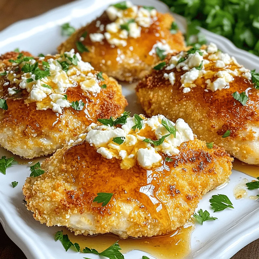 Crispy Hot Honey Feta Chicken Irresistible Delight