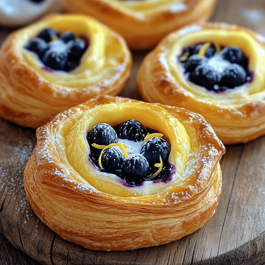 Lemon Blueberry Cream Cheese Danish Simple Delight