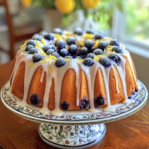 Here is what you need for the Blueberry Breakfast Bundt Cake: - 2 cups all-purpose flour - 1 teaspoon baking powder - 1 teaspoon baking soda - ½ teaspoon salt - ½ cup unsalted butter, softened - 1 cup granulated sugar - 2 large eggs - 1 teaspoon vanilla extract - 1 cup plain Greek yogurt - 1 cup fresh blueberries (plus extra for garnish) - Zest of 1 lemon - ½ cup powdered sugar (for glaze) - 1-2 tablespoons lemon juice (for glaze) Gather these ingredients before you start. The fresh blueberries will give the cake a sweet burst. The Greek yogurt adds moisture and a slight tang. Lemon zest brightens the flavor, making every bite a delight. Enjoy mixing these simple yet tasty ingredients to create a wonderful morning treat. For the full recipe, check the details above. - Preheat oven to 350°F (175°C). - Grease bundt pan with butter or non-stick spray. - Combine all-purpose flour, baking powder, baking soda, and salt. - Beat softened butter and granulated sugar until fluffy. - Incorporate eggs one at a time, followed by vanilla extract and lemon zest. - Alternate between mixing dry ingredients and Greek yogurt into the wet mix. - Gently fold in blueberries, being careful not to break them. - Pour batter into prepared bundt pan and bake for 40-45 minutes. - Cool for 10 minutes before transferring to a wire rack. - Mix powdered sugar with lemon juice for a smooth glaze. For the complete instructions, check the Full Recipe. - Always make sure the butter is at room temperature. This helps the cake rise well. - When you fold in the blueberries, avoid over-mixing. This keeps the berries whole and pretty. - You can use whole wheat flour for a healthier option. It adds a nutty flavor too. - Try honey or maple syrup instead of sugar for a unique sweetness. - Garnish the cake with fresh blueberries. They add a pop of color and flavor. - Sprinkle powdered sugar on top for a sweet touch and extra charm. For more details, check the Full Recipe. {{image_4}} You can change the taste of your Blueberry Breakfast Bundt Cake in fun ways. Adding spices can make it special. Try mixing in: - 1 teaspoon ground cinnamon for warmth - ½ teaspoon nutmeg for a cozy touch - 1 teaspoon almond extract for a nutty flavor Each of these options brings a new twist. You may find your favorite mix! Want to make a healthier cake? You have choices! Here are some options: - Substitute ½ cup of applesauce for ½ cup of butter. This cuts fat and adds moisture. - Use ¾ cup honey instead of sugar for a natural sweetener. - Try gluten-free flour for a gluten-free version. Just use a 1:1 blend. These swaps keep the cake tasty but lighter. You can also switch up the fruit in your Bundt cake. While blueberries are a star, other berries work great too. Consider these ideas: - Use 1 cup of chopped strawberries for a sweet twist. - Swap in 1 cup of raspberries for a tart flavor. - Mix in blackberries for a rich, deep taste. Feel free to experiment! Each fruit gives a unique taste and look to your cake. If you want to dive deeper, check out the Full Recipe for all the details. To keep your blueberry breakfast bundt cake fresh, use an airtight container. This helps seal in moisture and flavor. Store the cake at room temperature for up to three days. If you want it to last longer, refrigerate it. Just remember that chilling can change the cake's texture slightly. If you want to freeze the cake, first allow it to cool completely. Then, wrap it tightly in plastic wrap. After that, place it in a freezer-safe bag. This method prevents freezer burn. The cake can stay frozen for up to three months. When you're ready to enjoy it, simply thaw it in the fridge overnight. To warm up your leftovers, slice the cake and place it on a microwave-safe plate. Heat each slice for about 10-15 seconds. Check to see if it's warm enough. You can also reheat the whole cake in the oven at 350°F (175°C) for about 10-15 minutes. This method keeps the cake moist and fresh. Yes, you can use frozen blueberries. They may make the cake a bit wetter. This can change the texture, so you may need to bake it a little longer. Keep an eye on the cake as it bakes. Check for doneness with a toothpick. If you need a dairy-free option, you can use coconut yogurt or almond yogurt. These work well and keep the cake moist. You can also use applesauce or mashed bananas. They may change the flavor a bit but add great moisture. To check if the cake is done, insert a toothpick into the center. If it comes out clean or with a few crumbs, the cake is ready. You can also look for a golden-brown color on top. The cake should spring back when lightly pressed. Yes, you can make this cake ahead of time. Bake it and let it cool completely. Wrap it in plastic wrap and store it at room temperature for up to three days. For longer storage, freeze it for up to three months. This recipe makes about 10 servings. Each serving is a slice of the Bundt cake. You can adjust the portion size based on your needs. If you are serving a crowd, consider cutting smaller slices. This blog post detailed a step-by-step guide to making a delicious blueberry bundt cake. You learned about the ingredients, from flour to blueberries, and the simple mixing method. I shared tips for perfect texture, baking alternatives, and decoration ideas. You can easily adapt this recipe with different flavors or fruits. With these insights, you can create a tasty treat that impresses anyone. Enjoy baking and sharing this delightful cake!