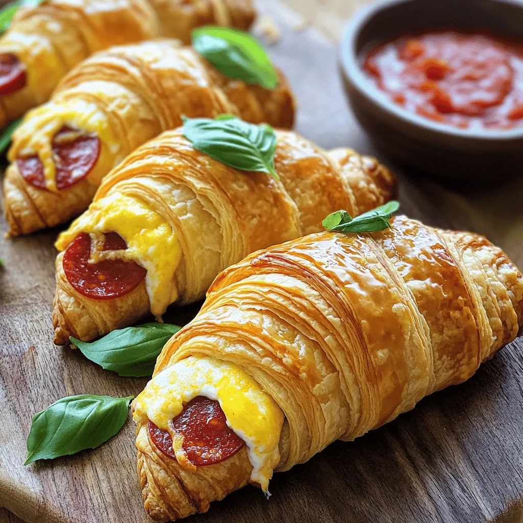 Mozzarella Pepperoni Croissant Rolls Tasty and Simple