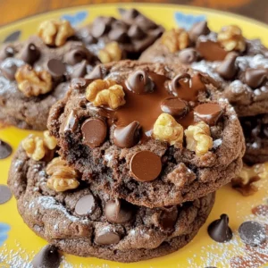 To make these 20-minute fudgy chocolate brownie cookies, you need simple ingredients. Each one plays an important role in creating that rich, chewy texture and deep chocolate flavor. Here’s the detailed list of ingredients you will need: - 1 cup (200g) granulated sugar - 1/2 cup (100g) packed brown sugar - 1/2 cup (115g) unsalted butter, melted - 2 large eggs - 1 teaspoon vanilla extract - 1 cup (125g) all-purpose flour - 1/2 cup (50g) unsweetened cocoa powder - 1/4 teaspoon baking powder - 1/4 teaspoon salt - 1 cup (180g) chocolate chips (semi-sweet or dark) - 1/2 cup (90g) walnuts or pecans, chopped (optional) Granulated sugar gives sweetness and helps the cookies rise. Brown sugar adds more moisture and a hint of caramel flavor. Unsalted butter brings richness, while eggs bind the ingredients and add structure. Vanilla extract enhances the chocolate taste. All-purpose flour and cocoa powder create the base of the cookie. Baking powder helps them puff up a bit, and salt balances the sweetness. Chocolate chips provide gooey pockets of chocolate, and nuts add crunch if you choose to include them. For the full recipe, you will see how these ingredients come together in a quick and easy way to create a treat you will love! Start by preheating your oven to 350°F (175°C). This step is key for even baking. While the oven warms up, line a baking sheet with parchment paper. This helps the cookies come off easily later. In a large mixing bowl, combine the granulated sugar and brown sugar. Pour in the melted butter. Mix until it’s smooth and creamy. This creates a rich base for your cookies. Next, add the eggs one at a time. Mix well after each egg. Then, add the vanilla extract and stir until just combined. This adds a lovely flavor to your dough. Now, take your all-purpose flour, cocoa powder, baking powder, and salt. Gradually sift them into the wet mixture. Use a spatula to fold the dry ingredients in gently. Be careful not to over-mix. You want that fudgy texture to shine through. Once your dough is mixed, add the chocolate chips and chopped nuts if you choose. Gently fold these into the batter. This ensures every bite has chocolatey goodness and a nice crunch from the nuts. Use a tablespoon to scoop the batter. Place generous dollops on your lined baking sheet. Make sure to leave at least 2 inches between each dollop. This spacing allows the cookies to spread nicely while baking. Bake the cookies in your preheated oven for 10-12 minutes. The edges will set, but the centers should be soft. This is how you get that perfect fudgy texture! After baking, let them cool on the sheet for 5 minutes. This helps them firm up before moving them to a wire rack. Enjoy your brownie cookies warm from the oven. They pair perfectly with a chilled glass of milk. If you have leftovers, store them in an airtight container at room temperature for up to a week. But trust me, they may not last that long! For full details, refer to the Full Recipe. To get that rich fudgy texture, follow a few steps. First, do not over-mix the batter. This keeps the cookies soft and chewy. Second, bake just until the edges feel set. The centers should remain soft. This slight underbaking ensures that fudgy goodness we all love. Lastly, let the cookies cool on the baking sheet for a bit. This helps them firm up without losing that delicious fudge. Many people make mistakes that can spoil the cookies. Here are some to watch for: - Overmixing: This leads to dry cookies. Mix just until combined. - Incorrect Oven Temp: Always preheat your oven. A hot oven cooks the cookies right. - Not Using Parchment Paper: This can cause cookies to stick. Always line your baking sheet. - Skipping Nuts: If you love crunch, add the optional nuts. They add great texture. Want to elevate the taste? Here are some ideas: - Add a pinch of sea salt: This enhances the chocolate flavor. - Try different chocolate chips: Use dark, milk, or even white chocolate for variety. - Mix in spices: A dash of cinnamon or espresso powder can deepen the flavor. - Use flavored extract: Swap vanilla for almond or orange extract for a twist. These simple tweaks can make your brownie cookies even more delightful. For the complete recipe, check out the Full Recipe. {{image_4}} You can make these brownie cookies gluten-free. Simply swap the all-purpose flour with gluten-free flour. Look for blends that work well in baked goods. This change keeps the texture fudgy and delicious. Just ensure your chocolate chips are gluten-free too! Adding different flavors can make these cookies unique. Try mixing in a teaspoon of espresso powder for a coffee kick. You could also use mint or orange zest. Chopped candy bars or toffee bits can add a fun crunch. Get creative and find your favorite mix! To make these cookies vegan, replace eggs with flax eggs. Mix one tablespoon of flaxseed meal with three tablespoons of water. Let it sit for a few minutes until it thickens. Use vegan butter instead of regular butter. You can also choose dairy-free chocolate chips. These swaps keep the cookies tasty and fudgy! For the full recipe, check out the details above. To keep your brownie cookies fresh, use an airtight container. Store them at room temperature. This keeps them soft and fudgy. You can add a slice of bread to help retain moisture. The cookies will stay fresh for up to a week. Freezing is a great option if you want cookies for later. First, let the cookies cool completely. Then, place them in a single layer on a baking sheet. Freeze for about 1-2 hours until solid. After that, transfer them to a freezer bag. Make sure to squeeze out any air. They can last up to three months in the freezer. When you want a cookie, just thaw them at room temperature. To enjoy your cookies warm, you can reheat them easily. Place a few cookies on a microwave-safe plate. Heat them for about 10-15 seconds. You want them warm but not hot. If you prefer the oven, preheat it to 350°F (175°C). Place the cookies on a baking sheet for about 5 minutes. This brings back their chewy, fudgy texture. Enjoy your delicious brownie cookies, just like fresh from the oven! To make your brownie cookies extra fudgy, use more chocolate chips. You can also reduce the flour a little. Bake them for slightly less time. This keeps the centers softer and gooier. It’s fun to play with the oven time to get your perfect texture! Yes, you can substitute ingredients! For the sugars, you can use coconut sugar instead of brown sugar. You can also swap out butter for coconut oil. If you want a dairy-free version, try using a plant-based butter. Just ensure to keep the ratios the same. These cookies stay fresh for about a week. Store them in an airtight container at room temperature. If you want to keep them longer, you can freeze them. They freeze well for up to three months. Just thaw them at room temperature when you want a treat! You can add many fun things to these cookies! Try adding mint chips or peanut butter chips for a twist. You could also mix in dried fruit, like cherries or cranberries. For a crunch, add toasted nuts or crushed pretzels. The options are endless! Yes, you can make these brownie cookies ahead of time! You can prepare the dough and store it in the fridge for up to two days. When you’re ready, just scoop and bake. You can also bake them and freeze for later. Just reheat when you want to enjoy! For the full recipe, check out the section above. You now have a complete guide to making delicious brownie cookies. We discussed key ingredients and step-by-step instructions that ensure success. I shared tips for achieving fudginess and avoiding common errors. Plus, you learned about fun variations and how to store your cookies. Enjoy creating these treats, and don't hesitate to get creative with flavors. Happy baking!