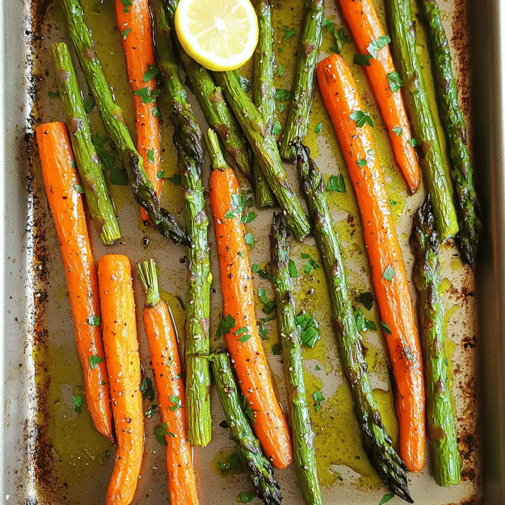 Roasted Asparagus & Carrots Flavorful and Simple Dish