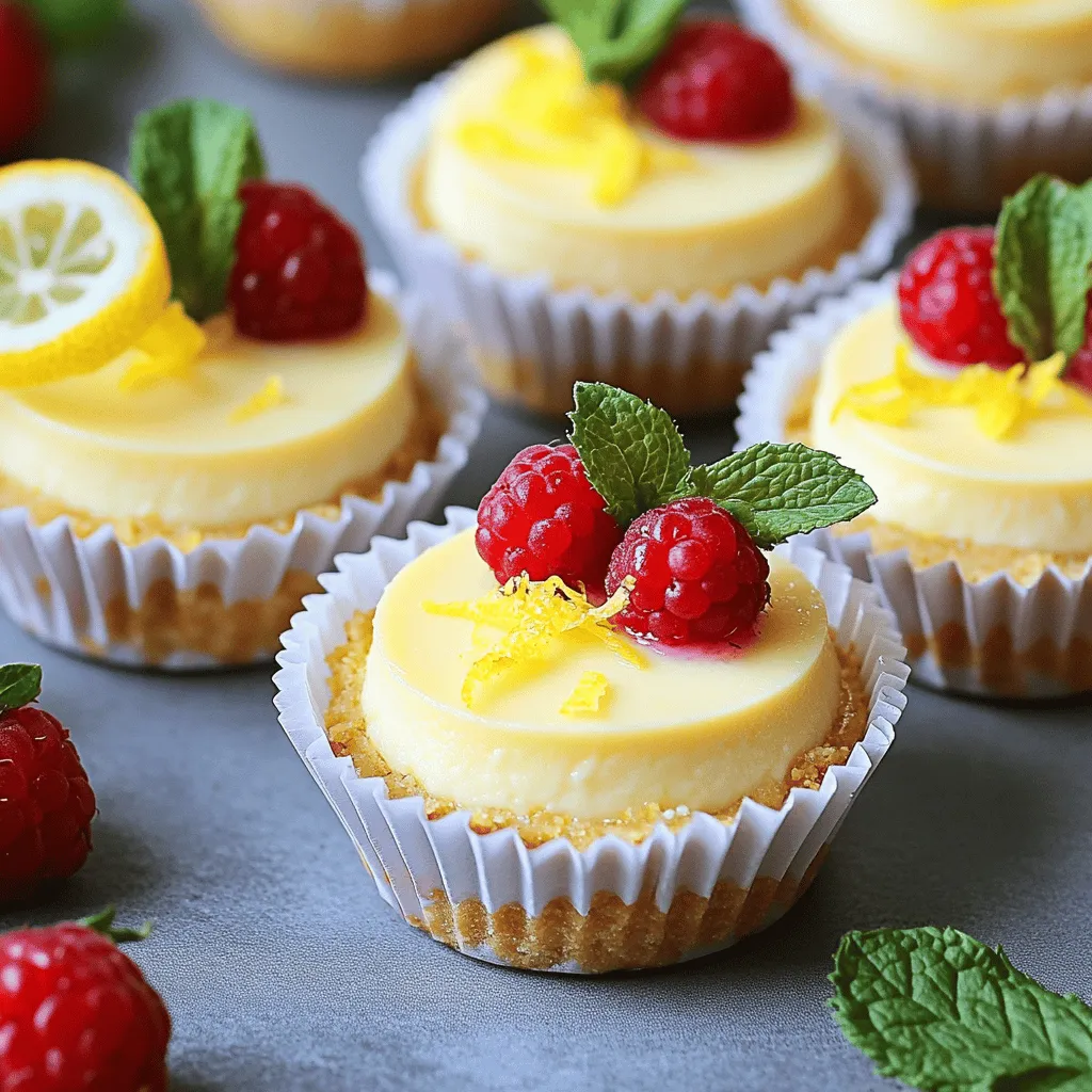 Mini Lemon Cheesecakes Delicious and Easy Recipe