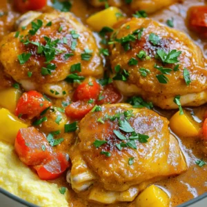 To make Rustic Comfort Chicken Paprikash, you need these simple ingredients: - 4 bone-in, skin-on chicken thighs - 2 tablespoons extra virgin olive oil - 1 large onion, finely chopped - 3 cloves garlic, minced - 2 tablespoons sweet paprika - 1 teaspoon smoked paprika - 1 teaspoon dried oregano - 1 bell pepper (red or yellow), chopped into bite-sized pieces - 1 can (14 oz) diced tomatoes with juice - 1 cup low-sodium chicken broth - 1 cup sour cream - Salt and freshly ground black pepper, to taste - Fresh parsley, chopped, for garnish You can change some ingredients while keeping the dish tasty. - For chicken, try using skinless thighs. They are leaner but still juicy. - If you want a vegetarian option, swap chicken for firm tofu. - You can use vegetable broth instead of chicken broth for a lighter flavor. - Instead of sour cream, try Greek yogurt for a tangy twist. Using fresh, high-quality ingredients makes a big difference. - Choose chicken thighs with a good amount of fat. This helps keep them moist. - Look for sweet paprika that has a vibrant color. It means better flavor. - Use fresh garlic whenever possible. It adds a punch that dried garlic can’t match. - Buy low-sodium broth to control the salt level in your dish. With these ingredients and tips, you'll create a delicious meal that warms the heart. For the complete cooking process, check the Full Recipe. Start with your ingredients ready. Heat the olive oil in a large skillet over medium-high heat. Season the chicken thighs with salt and black pepper. Place the chicken skin-side down in the skillet. Sear each side for 5-7 minutes until golden brown. Once browned, set the chicken aside on a plate. Next, lower the heat to medium. In the same skillet, add the chopped onion and bell pepper. Stir occasionally until the onion softens, about 5 minutes. Then, add the minced garlic, sweet paprika, smoked paprika, and oregano. Mix well and cook for one more minute to release the flavors. Now, pour in the diced tomatoes with juice and chicken broth. Stir to combine and bring to a gentle simmer. Return the chicken thighs to the skillet, skin side up. Cover the skillet and let it simmer on low for 25-30 minutes. The chicken should reach an internal temperature of 165°F (75°C). After cooking, remove the skillet from heat. Stir in the sour cream until the sauce is creamy. Taste and adjust the seasoning if needed. Let the Chicken Paprikash rest for a few minutes to enhance the flavors. Searing the chicken adds a deep flavor. Make sure not to crowd the pan. This allows the chicken to brown nicely. When adding spices, cook them briefly to awaken their aromas. Lastly, letting the dish rest helps the flavors blend well before serving. - Searing Chicken: Look for a golden brown color. This means it's ready to flip. - Onion and Pepper: The onion should be translucent, not brown. - Simmering: You want a gentle bubble, not a rolling boil. - Creamy Sauce: Stir in sour cream off the heat for a smooth finish. This recipe is not just tasty; it’s also a cozy meal. Serve it over egg noodles or creamy polenta for a complete experience. For the full recipe, check out Rustic Comfort Chicken Paprikash. To make your Chicken Paprikash shine, play with the spices. I love sweet paprika for its rich flavor. You can add more smoked paprika for a deeper taste. If you want heat, sprinkle in some cayenne pepper. Always taste as you go. You can add salt and black pepper at the end. This way, you control the seasoning better. Timing is key for juicy chicken. Sear your chicken thighs until golden brown. This usually takes about 5-7 minutes per side. Then, let them simmer in the sauce for 25-30 minutes. Use a meat thermometer to check for doneness. Chicken should reach an internal temp of 165°F (75°C). One common mistake is rushing the browning step. Don’t skip this! It adds great flavor. Also, be careful not to overcook the chicken. This can lead to dryness. Stir the sauce gently to keep it creamy. If you stir too hard, you risk breaking the chicken. For a full experience, check the Full Recipe for steps and tips. {{image_4}} You can change up the protein in Chicken Paprikash. For a meat-free option, use tofu. Firm tofu works best. Press it to remove excess water. Cut it into cubes and sauté until golden. This adds a nice texture. You can also try pork. Pork shoulder or pork chops are great choices. Cook them the same way as chicken. They absorb flavors well and create a hearty dish. If you want to make this dish lighter, swap some ingredients. Use skinless chicken thighs or breasts. This reduces fat but keeps flavor. You can also replace sour cream with Greek yogurt. It gives creaminess with less fat. Use low-sodium broth to cut down on salt. You can add more veggies too. Spinach or zucchini are excellent choices. They boost nutrients without changing the taste. When serving Chicken Paprikash, think about sides. Egg noodles are classic and soak up the sauce well. You can also serve it over rice or creamy polenta. Both are great for a comforting meal. For a fresh touch, add a green salad with lemon dressing. It balances the richness of the paprikash. Feel free to garnish with fresh parsley for color and taste. Each bite will be a delight! For the complete recipe, check out the Full Recipe link above. I love to enjoy Chicken Paprikash more than once. To store leftovers, let the dish cool down first. Once it's cool, place it in an airtight container. This keeps the flavors fresh. You can keep it in the fridge for about three days. If you want to enjoy it later, freezing is a great option. When you are ready to eat your leftovers, reheating is easy. You can use the stove or microwave. If using the stove, heat it in a skillet over medium heat. Stir often to prevent sticking. For the microwave, place it in a safe bowl. Cover it with a lid or microwave-safe wrap. Heat it in short bursts, stirring in between, until hot. This keeps the chicken moist. If you want to freeze Chicken Paprikash, follow these steps. First, let it cool completely. Then, pack it in a freezer-safe container or bag. Make sure to remove as much air as possible. This helps prevent freezer burn. You can freeze it for up to three months. When you are ready to eat, let it thaw in the fridge overnight before reheating. For the full recipe, check the details above. To make Chicken Paprikash gluten-free, you should avoid regular flour and substitutes. Use cornstarch for thickening if needed. Ensure that your chicken broth and any other ingredients are labeled gluten-free. This keeps the dish safe for those with gluten sensitivities. Chicken Paprikash pairs well with several sides. Here are some tasty options: - Egg noodles: They soak up the sauce nicely. - Creamy polenta: A rich and smooth base. - Rice: White or brown rice complements the dish well. - Crusty bread: Perfect for dipping into the sauce. - A fresh salad: A light side adds crunch and balances the meal. Chicken Paprikash lasts about 3 to 4 days in the fridge. Store it in an airtight container to keep it fresh. Make sure to let it cool before sealing. If you want to save it longer, consider freezing it. This way, you can enjoy it later! For the full recipe, check the section above. Rustic Comfort Chicken Paprikash is a rich and hearty dish. We explored its essential ingredients, cooking methods, and tips for making it perfect. You learned about ingredient swaps and variations for diverse diets. Storing leftovers safely was also covered, so you can enjoy the dish later. Remember, cooking is about joy and creativity. Follow these steps and make it your own. Now, go ahead and share this comfort food with family and friends!