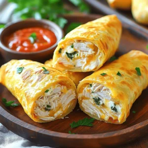 - Cooked chicken (shredded or diced) - Mozzarella cheese (shredded) - Cream cheese (softened) - Garlic (minced) - Italian seasoning - Flour tortillas - Fresh spinach (chopped) - Sun-dried tomatoes (for flavor) - Salt and pepper When making these Easy Cheesy Chicken Garlic Wraps, you need a few key ingredients to create a tasty meal. First, gather cooked chicken. You can use leftover chicken or buy a rotisserie chicken. Next, grab mozzarella cheese and cream cheese. These cheeses make the wraps creamy and cheesy. Now, let’s talk about the additional ingredients. Minced garlic adds a punch of flavor. Italian seasoning gives it a nice herbal touch. Don’t forget the flour tortillas, which hold everything together. If you want to make your wraps even better, think about optional add-ins. Fresh spinach adds color and nutrition. Sun-dried tomatoes can give a sweet and tangy taste. Finally, remember to season with salt and pepper to your liking. For the full recipe, check out the details. - In a large bowl, combine 2 cups of cooked chicken, 1 cup of shredded mozzarella cheese, and 1 cup of softened cream cheese. - Add 3 cloves of finely minced garlic, 1 teaspoon of Italian seasoning, and salt and pepper to taste. - Mix everything well until creamy and blended. This will create a rich filling. - On a clean, flat surface, lay out 4 large flour tortillas. - Spoon a generous portion of the chicken mixture into the center of each tortilla. - Add some fresh spinach and, if you like, sprinkle on 1/4 cup of chopped sun-dried tomatoes for extra flavor. - Heat a skillet over medium heat and add a drizzle of olive oil. - Place the wraps seam side down in the skillet. - Cook each wrap for about 3-4 minutes until golden brown on one side. - Flip the wraps and cook for another 3-4 minutes until crispy and heated through. - Remove the wraps and let them cool for a minute before slicing them in half for easy eating. For the full recipe, visit our recipe section! To make the best wraps, roll them tightly. This keeps the filling inside. If you want more flavor, adjust the seasoning to your taste. A little extra garlic or Italian spice can make a big difference. When cooking, use medium heat. This helps the wraps cook evenly. If you put too many in the pan, they will steam instead of crisp. It’s best to cook them in batches for that golden brown finish. Serve your wraps with marinara sauce for dipping. This adds a nice touch of flavor. To make your dish even prettier, garnish with fresh parsley. It adds color and a burst of freshness to each bite. {{image_4}} You can change the protein in these wraps to suit your taste. Turkey is a great swap for chicken. It gives a nice flavor and is leaner. If you prefer beef, use cooked ground beef. Just make sure it's well-seasoned. For those who want a plant-based option, try plant-based chicken. It mimics chicken well and adds protein, too. Cheese can greatly change the flavor of your wraps. For a different twist, use cheddar or pepper jack cheese. These cheeses add a bit of spice and depth. You can also mix in cream cheese with herbs. It makes the filling creamy and adds a fresh taste. Adding vegetables makes these wraps even better. Bell peppers, zucchini, or mushrooms add color and crunch. You can sauté them first for extra flavor. If you want something creamy, consider adding avocado. It pairs well with the cheese and chicken, making each bite rich and satisfying. To keep your Easy Cheesy Chicken Garlic Wraps fresh, store them in an airtight container. This method helps lock in moisture and flavor. You can refrigerate them for up to 3 days. When you are ready to eat, they will still taste great. For a crispy texture, reheat your wraps in a skillet. Heat the skillet over medium heat and cook each side for a few minutes. If you prefer a quick option, use the microwave. Just warm them up for about 30 seconds to 1 minute. If you want to save some wraps for later, freeze them before cooking. This method gives them a longer shelf life. Wrap each one tightly in plastic wrap, then in foil. This keeps them from getting freezer burn and helps retain their flavor. Yes, but ensure it is fully cooked before assembling the wraps. You can poach or grill the chicken first for best results. This step keeps the wraps safe and tasty. Add jalapeños or hot sauce to the filling. A few slices can bring the heat. You can also mix in crushed red pepper for more flavor. Serve with a fresh salad, sweet potato fries, or vegetable sticks. These sides add color and texture to your meal. They also balance the rich flavors of the wraps. Enjoy mixing and matching! This blog post covered how to make Easy Cheesy Chicken Garlic Wraps. We discussed key ingredients like chicken, cheese, and tortillas. You learned step-by-step instructions to prepare and cook the wraps. I shared tips for perfecting your wraps and various ways to customize them. In conclusion, these wraps are simple, tasty, and flexible. Enjoy making them your own!