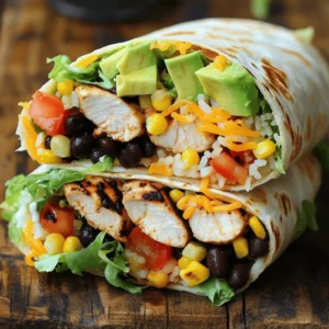 - 2 boneless, skinless chicken breasts - 1 tablespoon olive oil - 1 teaspoon garlic powder - 1 teaspoon onion powder - 1 teaspoon smoked paprika - Salt and pepper to taste - 1/2 cup chipotle ranch dressing (store-bought or homemade) - 1 cup cooked rice (white, brown, or cilantro-lime for a fresh twist) - 1 cup black beans, rinsed and drained - 1 cup corn kernels (use canned or frozen, whichever is available) - 1 cup shredded cheese (cheddar or a zesty Mexican blend) - 1 large tortilla (10-12 inches) - Optional toppings: diced tomatoes, shredded lettuce, sliced jalapeños, diced avocado - Store-bought vs. homemade: You can use store-bought chipotle ranch dressing for convenience. Yet, making it at home gives you control over flavors. A simple mix of ranch dressing with chipotle peppers adds heat and flavor. - Flavor variations for dressing: You can tweak the dressing by adding lime juice for zest, fresh herbs for brightness, or even a splash of hot sauce for more heat. To start, you need to season the chicken breasts. In a bowl, mix olive oil, garlic powder, onion powder, smoked paprika, salt, and pepper. This mix will add depth and flavor. Make sure to coat the chicken breasts well with this mixture. It’s important for the flavor to seep in. Next, you will grill the chicken. Preheat your grill to medium-high heat. Once hot, place the chicken on the grill. Cook each side for about 6-7 minutes. You want the chicken to reach an internal temperature of 165°F (75°C). When done, let the chicken rest for about 5 minutes. This helps keep it juicy. After resting, slice the chicken into thin strips. Now it’s time to assemble the burrito. Take a large tortilla and lay it flat on a clean surface. In the center of the tortilla, spread a tablespoon of chipotle ranch dressing. This creamy layer will add a nice zing. Layer the filling next. Start with a scoop of cooked rice. Then, add the rinsed black beans, sweet corn, sliced grilled chicken, and shredded cheese. Make sure to arrange the ingredients in the center. This helps when you wrap it up. Next, wrap it up. Fold the sides of the tortilla inward over the filling. Then, roll the tortilla tightly from the bottom up. Tuck the fillings in as you go. This will create a compact burrito. To toast the burrito, you have a couple of options. You can use a grill or a non-stick skillet. Both work well. Return the wrapped burrito to your grill or skillet over medium heat. Toast each side for about 2-3 minutes. You want the tortilla to turn golden brown and the cheese to melt. This step adds a nice crunch to your burrito. It also makes the cheese gooey and delicious. Once toasted, cut the burrito in half diagonally. This way, you can see the colorful layers inside. Serve it with extra chipotle ranch dressing on the side. Enjoy your Easy Chipotle Ranch Grilled Chicken Burrito Delight! For the full recipe, check out the ingredients above. To ensure your chicken is juicy and flavorful, marinate it for at least 30 minutes. This allows the spices to soak in. Use a meat thermometer to check the temperature. It should reach 165°F (75°C) for safety. You can also pound the chicken breasts to an even thickness. This helps them cook evenly. For a vegetarian option, swap the chicken for grilled tofu or tempeh. Both options absorb flavors well and give a nice texture. To serve the burrito attractively, cut it in half diagonally. This shows off the colorful filling inside. Place the halves on a bright plate for a pop of color. You can garnish with fresh herbs like cilantro or parsley. A sprinkle of cheese on top adds a nice touch. For extra flair, serve it with a small bowl of chipotle ranch dressing. This makes dipping more fun. {{image_4}} You can easily change up the protein in this burrito. Swap chicken for tofu or shrimp. Tofu works well when marinated in the same spices. Shrimp adds a nice touch, too. You can also try different beans. Black beans are great, but pinto or kidney beans work well, too. For grains, you can use quinoa or farro instead of rice. Each adds its own flavor and texture. Want to amp up the flavor? Add more spices or fresh herbs. Try cumin or coriander for a warm kick. Cilantro adds freshness, while lime zest brightens the dish. You may even mix different dressings. For a creamier bite, blend ranch with a bit of hot sauce. Customize your chipotle ranch to suit your taste. You’ll impress your friends with your unique twist. To keep your burrito fresh, store any leftovers in an airtight container. Place it in the fridge right away to keep it safe. Use it within three days for the best taste. When you’re ready to eat, you can reheat the burrito. The best way to reheat is in a skillet. Heat on medium for about 5-7 minutes. Flip it halfway through to warm it evenly. You can also use a microwave. Wrap it in a damp paper towel and heat for 1-2 minutes. Freezing burritos is a great way to save them for later. To freeze, wrap each burrito tightly in plastic wrap. Then, place them in a freezer bag. Make sure to remove as much air as possible. You can freeze them for up to three months. When you're ready to enjoy one, take it out of the freezer. Let it thaw in the fridge overnight. For reheating, you can use the oven or microwave. In the oven, heat at 350°F (175°C) for about 20 minutes. If using a microwave, heat for 3-4 minutes. Enjoy your meal! For the full recipe, check out the steps to make this delicious burrito. How can I make a burrito spicier? You can add sliced jalapeños inside the burrito. You can also use a spicy salsa. Another option is to mix hot sauce into the chipotle ranch dressing. These simple tweaks boost the heat without overpowering the dish. Can I use other dressings instead of chipotle ranch? Yes, you can try ranch, Caesar, or even a creamy avocado dressing. Each option gives a different taste. Just make sure the flavor matches well with the chicken and toppings. What sides pair well with chipotle ranch grilled chicken burrito? Some great sides are tortilla chips with salsa or guacamole. A fresh salad with lime dressing also works well. You could even serve it with Mexican street corn for a fun twist. What to do if the chicken is undercooked? If the chicken is undercooked, return it to the grill. Cook it for a few more minutes. Always check that the internal temperature reaches 165°F (75°C). This ensures the chicken is safe to eat. Can I grill indoors? Tips for stovetop grilling? Yes, you can grill indoors using a grill pan or a skillet. Make sure to use medium heat and watch for smoke. Use a lid to help cook the chicken evenly. Flip it often for the best results. Calorie count per serving Each burrito has about 600 calories. This can vary based on toppings and how much dressing you use. Keeping an eye on portion sizes helps control the calorie count. Healthy modifications for the recipe You can swap white rice for brown rice or quinoa for more fiber. Choose low-fat cheese or skip it altogether to reduce calories. Adding more veggies can also boost nutrients without adding too many calories. In this article, I covered how to make a delicious chipotle ranch grilled chicken burrito. We explored key ingredients, from chicken to toppings, and shared tips for grilling and assembling. You learned about storage, variations, and common questions to help you succeed. Remember, cooking is about fun and creativity. Enjoy experimenting with flavors and adding personal touches to your burrito. You can make a tasty meal your way. Now, go and create your perfect burrito masterpiece!