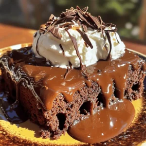 To make the Decadent Chocolate Poke Cake, you need a few simple ingredients. Each one adds to the rich, chocolatey flavor. Here’s what you will need: - 1 box chocolate cake mix (plus the ingredients called for on the box) - 1 can (14 ounces) sweetened condensed milk - 1 cup semi-sweet chocolate chips - 1 jar (12 ounces) hot fudge sauce - 1 cup heavy whipping cream - 2 tablespoons powdered sugar - 1 teaspoon vanilla extract - Chocolate shavings or sprinkles for garnish With these ingredients, you will create a cake that everyone will love. The chocolate cake mix serves as a perfect base. The sweetened condensed milk soaks into the cake, adding sweetness and moisture. The semi-sweet chocolate chips melt into gooey pockets of chocolate goodness. Hot fudge sauce gives a rich layer of flavor, while the whipped cream adds a light finish. You can choose to garnish with chocolate shavings or colorful sprinkles for a fun touch. For the full recipe, you can find all the steps laid out clearly, making it easy for you to follow along. 1. Preheat your oven to the temperature on the cake mix box. 2. Grease and lightly flour a 9x13-inch baking dish. This helps the cake come out easily. 3. Mix the chocolate cake according to the box directions. Combine the wet and dry ingredients well. 4. Pour the batter into the prepared baking dish. 5. Bake the cake for 30-35 minutes. Check it with a toothpick; it should come out clean. 6. Let the cake cool for 10 minutes. While it’s warm, poke holes all over the top with a wooden spoon handle. Space the holes about 1 inch apart. 1. In a bowl, mix the sweetened condensed milk and half of the hot fudge sauce. 2. Pour this mixture over the warm cake. Make sure it seeps into the holes. 1. Sprinkle the semi-sweet chocolate chips on top. The heat will melt them nicely. 2. In a separate bowl, whip the heavy cream, powdered sugar, and vanilla extract until soft peaks form. 3. Spread this whipped cream over the melted chocolate chips. 4. Drizzle the rest of the hot fudge sauce on top. 5. Chill the cake in the refrigerator for at least 2 hours. This helps the flavors mix and the cake set. 6. For a final touch, add chocolate shavings or sprinkles before serving. You can find the Full Recipe for this indulgent treat. Enjoy each slice of this rich chocolate poke cake! To ensure a moist cake, follow these steps: - Use fresh ingredients. Old eggs or cake mix can affect the result. - Do not overmix the batter. Mix just until combined. - Bake at the correct temperature. Too hot can dry the cake out. Recommended baking times for a chocolate poke cake are usually around 30-35 minutes. Check the cake for doneness by inserting a toothpick into the center. If it comes out clean, your cake is ready. To serve the cake best, slice it into squares. Place each piece on a dessert plate. A dollop of whipped cream on top adds a nice touch. Garnishing ideas include: - Chocolate shavings for a rich look. - Colorful sprinkles for a festive feel. Yes, you can make this cake in advance. It holds well in the fridge for a few days. Just cover it tightly with plastic wrap. To store leftovers, keep the cake in an airtight container. This keeps it fresh for up to four days. {{image_4}} You can change the flavor of your poke cake by using different cake mixes. For a twist, try red velvet or vanilla cake mixes. Each mix gives a unique taste and look. You can also experiment with toppings to create new flavors. Replace chocolate chips with crushed cookies, nuts, or fruit. Adding a layer of peanut butter or caramel sauce can make it even better. If you need gluten-free options, use a gluten-free chocolate cake mix. They work just as well and taste great! For dairy-free alternatives, look for dairy-free sweetened condensed milk and whipped cream. You can find these in most stores now. These small changes let everyone enjoy your decadent chocolate poke cake. You can find the full recipe at the top of the article. The cake lasts about 4 to 5 days in the fridge. Make sure to cover it well. Use plastic wrap or a cake dome to keep it fresh. This helps prevent it from drying out. The cold helps the flavors mix and makes it taste better. If you want to store the cake longer, freeze it. Cut it into slices before freezing. Wrap each slice in plastic wrap tightly. Then, put the slices in a freezer bag. They will stay fresh for about 2 to 3 months. To enjoy, just take a slice out. Let it thaw in the fridge overnight before eating. To keep the cake fresh, store it in an airtight container. This stops it from getting hard. If you notice any dry edges, trim them off before serving. Adding a layer of whipped cream helps keep the cake moist. Don't forget to add the chocolate shavings or sprinkles right before serving for a great look. You can find the full recipe to make this delightful cake in the previous sections. What can I use if I don’t have chocolate cake mix? If you don't have chocolate cake mix, you can make a quick homemade version. Just mix flour, cocoa powder, sugar, baking powder, and salt. Use equal parts of each dry ingredient to match one box of cake mix. This method gives you a fresh taste and allows for customization. Can I use other types of fudge sauce? Yes, you can use different types of fudge sauce. You might try caramel sauce or even peanut butter sauce for a fun twist. Each type offers a unique flavor and can change how the cake tastes. Can I substitute whipped cream? You can substitute whipped cream with cool whip or even Greek yogurt. If you want a dairy-free option, coconut whipped cream works great too. Each choice will alter the taste and texture slightly but will still be delicious. How do I know when the cake is done baking? To check if the cake is done, insert a toothpick in the center. If it comes out clean or with a few moist crumbs, the cake is ready. This usually happens between 30 to 35 minutes in the oven. How should I cut and serve the cake? Cut the cake into squares for easy serving. Use a sharp knife to get neat edges. Place each piece on a dessert plate and add extra toppings like chocolate shavings or whipped cream for flair. What drinks pair well with chocolate poke cake? Chocolate poke cake pairs well with milk, coffee, or even a rich red wine. For a lighter choice, serve it with iced tea or sparkling water. Each drink enhances the cake's rich flavors, making your dessert experience even better. You can create a delicious chocolate poke cake using these simple steps. We covered the key ingredients, preparation, filling, and toppings. Moisture and flavor are easy to achieve with the right tips and tricks. Remember, you can modify the recipe to fit dietary needs and preferences. Store leftovers properly for the best taste. Now, you have everything you need to bake a cake that impresses. Enjoy making this treat and sharing it with others!