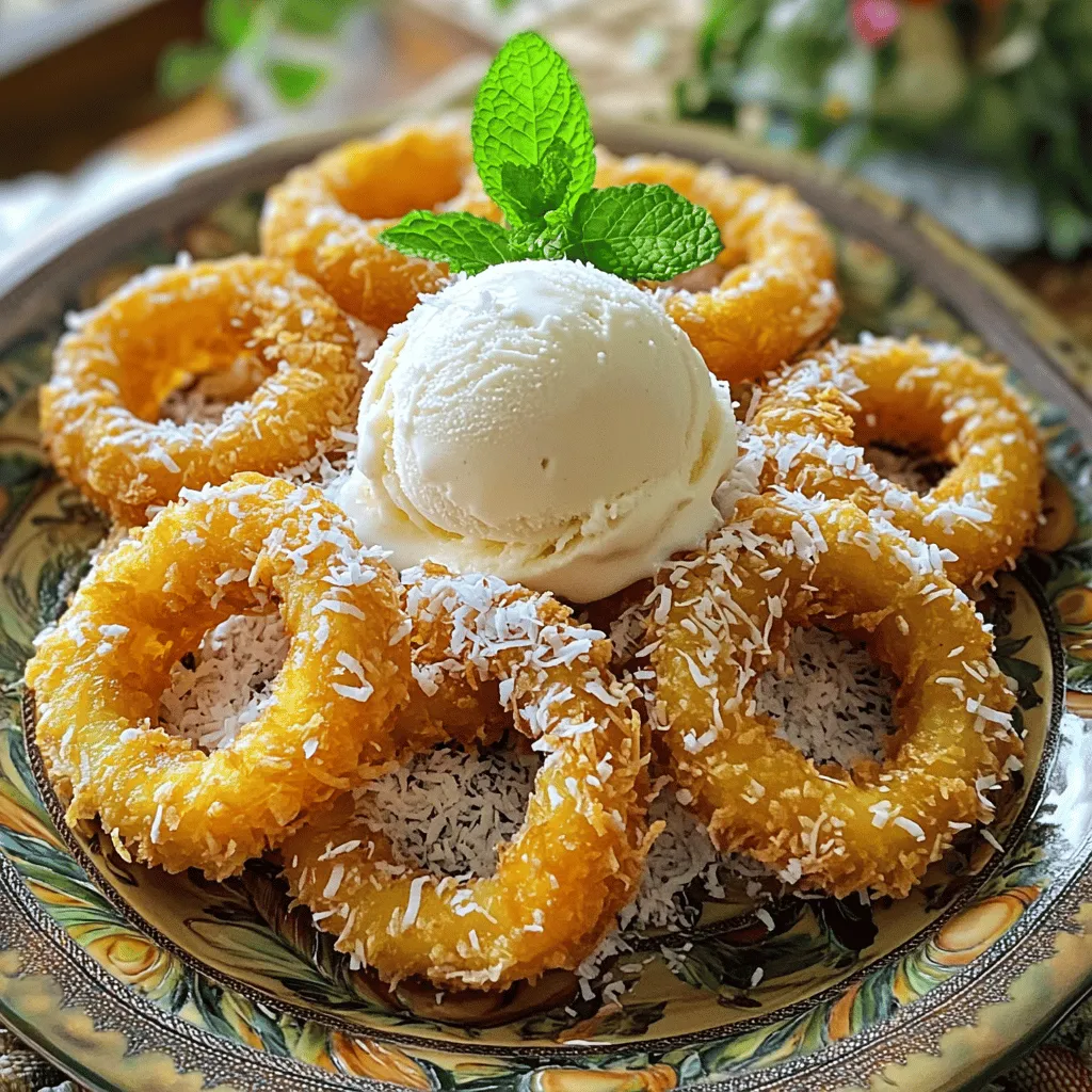 Rum-Soaked Fried Pineapple Dessert Delightful Treat