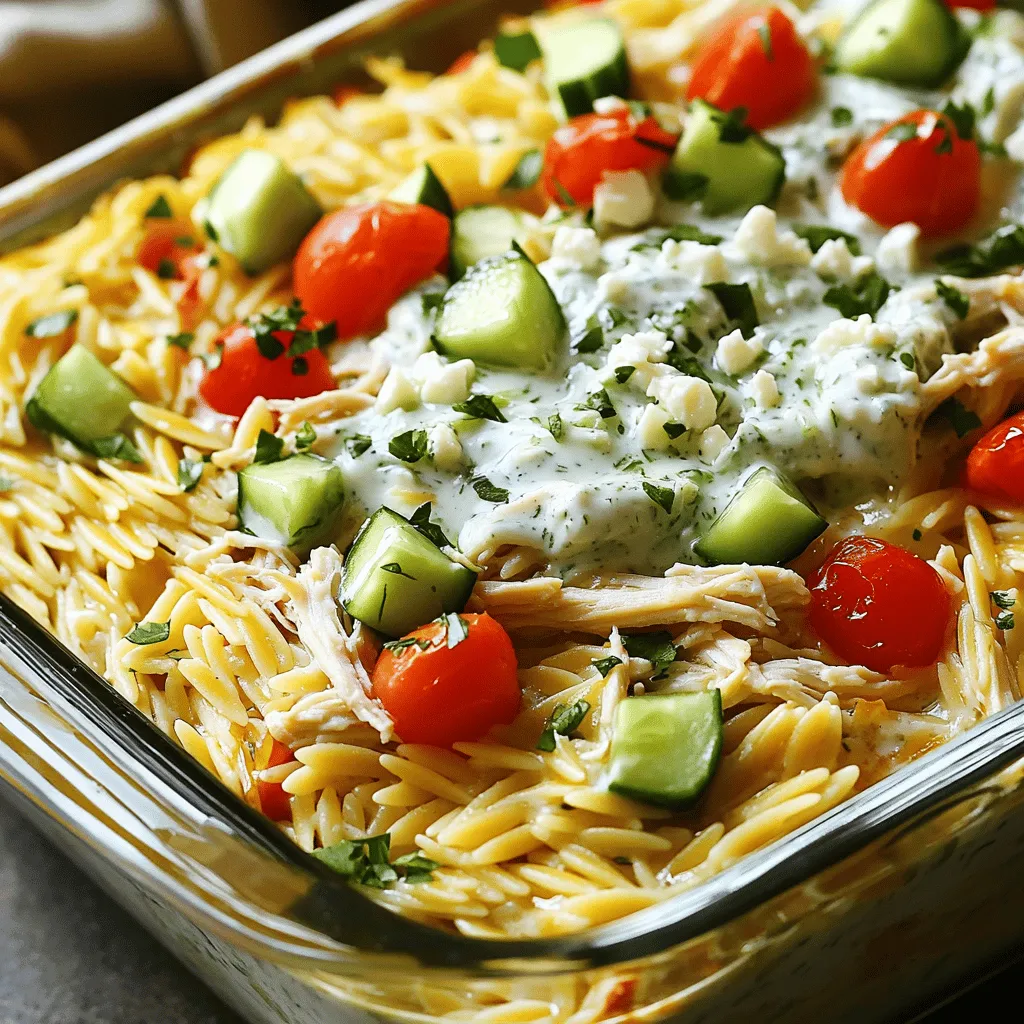 Savory Dump-and-Bake Chicken Tzatziki Casserole