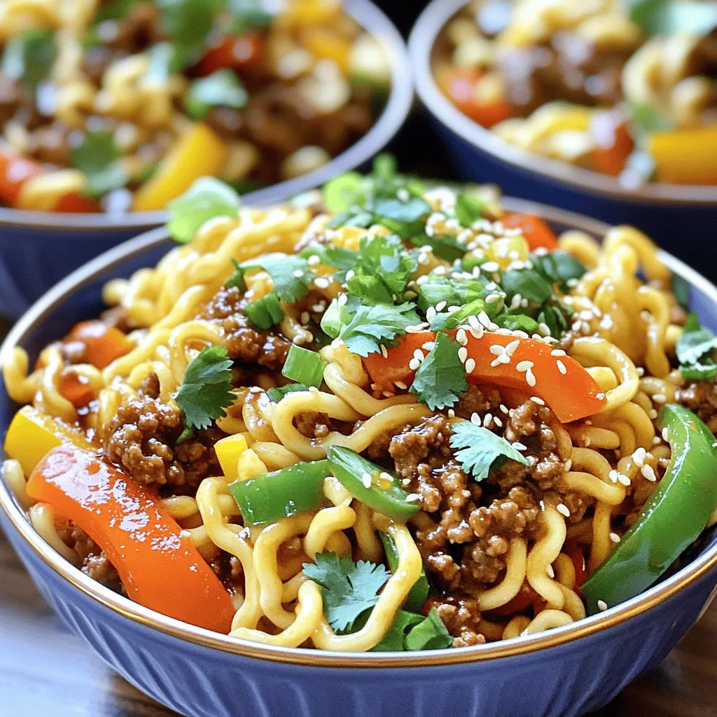 Stunning Mongolian Ground Beef Noodles Recipe Delight