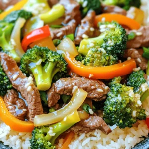 - 1 pound beef sirloin, thinly sliced - 3 cups fresh broccoli florets - 1 bell pepper, sliced - Soy sauce, hoisin sauce, cornstarch - Sesame oil, vegetable oil, red pepper flakes - Cooked rice or noodles - Garnishes like sesame seeds and green onions The heart of this dish lies in its ingredients. You want to choose high-quality beef sirloin. Thinly slicing the beef ensures it cooks quickly and evenly. Fresh broccoli florets give crunch and bright color to your plate. A bell pepper adds sweetness and a lovely pop of color. For the marinade and sauce, soy sauce brings saltiness, while hoisin sauce adds depth and sweetness. Cornstarch helps thicken the sauce. Sesame oil adds a nutty flavor, and red pepper flakes can kick up the heat for spice lovers. When serving, cooked rice or noodles make a great base. Top it off with sesame seeds and chopped green onions for a nice finish. This combination of flavors and textures creates a dish that feels like take-out but tastes fresh and homemade. For the full details on making this dish, check out the Full Recipe. - Marinate the beef sirloin: Start by slicing the beef sirloin thinly. Place it in a bowl. Add soy sauce, cornstarch, and sesame oil. Mix well until the beef is coated. Let it sit for 15 minutes at room temperature. This step helps to tenderize the meat. - Searing the beef for the right texture: Heat a large non-stick pan over medium-high heat. Pour in vegetable oil until it shimmers. Add the marinated beef in a single layer. Sear for 2-3 minutes without stirring. You want a nice brown crust. Remove the beef and set it aside. It should be slightly undercooked because it will finish cooking later. - Cooking garlic and ginger: In the same pan, add minced garlic and grated ginger. Sauté for about 30 seconds, stirring often. You want the mixture to smell great, and the garlic should just start to turn golden. - Adding red pepper flakes for spice: If you like a bit of heat, add red pepper flakes. Adjust the amount to your taste. This will give your dish a nice kick. - Stir-frying broccoli and bell pepper: Add broccoli florets and sliced bell pepper to the pan. Stir-fry the vegetables for about 4-5 minutes. You want them bright and tender-crisp. Avoid overcooking to keep that fresh crunch. - Maintaining the vibrant texture: Stir-frying helps keep the colors and nutrients. This step is key for a beautiful dish. - Adding beef back to the pan: Once the vegetables are cooked, return the beef to the pan. Mix everything well to combine the flavors. - Mixing in hoisin sauce and finishing cooking: Add hoisin sauce and stir to coat everything. Cook for another 2-3 minutes. This helps the beef heat through and the sauce thicken, creating a delicious glaze. - Serving over rice or noodles: Serve your Beefy Broccoli Delight over bowls of warm rice or noodles. This makes the meal filling and tasty. - Presentation tips for an appealing dish: To make it look nice, sprinkle sesame seeds on top. Drizzle a bit more hoisin sauce if you like. Add chopped green onions for a pop of color. High heat is key for a great stir-fry. It helps cook the beef quickly while keeping it tender. When you heat the pan, wait until the oil shimmers. This means it's ready. Avoid crowding the pan. If you add too much beef or veggies, steam builds up. This can make your stir-fry soggy. Cook in batches if needed. You can add other veggies for more taste. Carrots and snap peas work well. They add color and crunch. Feel free to mix in whatever you enjoy. You can also swap proteins. Chicken and tofu are great choices. Just adjust the cooking time based on what you use. Marinating the beef overnight boosts flavor. It gives the meat time to soak in the sauce. Just remember to keep it in the fridge. For leftovers, reheat gently. Use a pan on low heat. This helps keep the beef tender and the veggies bright. You want to enjoy that fresh flavor again. For a full recipe, check out the Beefy Broccoli Delight section above. {{image_4}} Using a wok or a non-stick pan makes a big difference. A wok has high sides and helps heat food quickly. This style works well for stir-frying. It lets the beef and veggies cook fast, keeping them crisp. A non-stick pan can work, too. It’s easier to clean and still gives good results. But, you might need to adjust cooking times for best flavor. You can also use a slow cooker for a different take. First, you sear the beef in a pan. Then, add all the ingredients to the slow cooker. Cook on low for about 6 hours. This method makes the beef super tender. Plus, it allows flavors to blend well. If you need gluten-free options, try gluten-free soy sauce. It has the same salty flavor but is safe for gluten-free diets. You can also switch out the hoisin sauce for teriyaki or oyster sauce. Each sauce will change the taste slightly, but it will still be yummy. For a vegetarian dish, use tofu or tempeh instead of beef. Both options soak up flavors well. Firm tofu works best, as it holds its shape. You can also use tempeh for a nutty flavor. Feel free to add a mix of vegetables. Carrots, snap peas, or bell peppers all fit well. Using different vegetables can change the taste and keep things fun. You can make this meal your own while still keeping it healthy and tasty. To keep your Beefy Broccoli Delight fresh, place leftovers in the fridge. Use airtight containers to prevent moisture loss. Glass or plastic containers with tight lids work best. Make sure to store the dish within two hours after cooking. This helps keep it safe and tasty. If you want to freeze this dish, let it cool down first. Transfer it to freezer-safe containers. I like to portion it out for easy meals later. When you are ready to eat, thaw it in the fridge overnight. To reheat, microwave or sauté it on low heat. Add a splash of water or broth to keep it moist. Beefy Broccoli Delight stays fresh in the fridge for about three to four days. If frozen, it can last for up to three months. Watch for signs of spoilage like an off smell or discoloration. If the dish looks or smells strange, it’s best to throw it away. Enjoy your meal with peace of mind! To keep your beef tender, always slice against the grain. This means cutting the meat perpendicular to the muscle fibers. When you cut with the grain, you end up with long strands that are chewy. Marinating the beef is also crucial. Use soy sauce, sesame oil, and cornstarch. Let it marinate for at least 15 minutes. This will help the beef become soft and flavorful. Yes, you can! For gluten-free soy sauce, look for tamari. It tastes great and works well in this dish. For hoisin sauce, you can use a gluten-free brand or make your own. When cooking gluten-free, always check labels. Some sauces might contain hidden gluten. You can also use fresh veggies to add flavor. You can stir-fry many different veggies! Consider adding: - Carrots - Snow peas - Bell peppers of any color - Mushrooms These will add flavor and color. Seasonal veggies are great too. In fall, try adding squash. In spring, snap peas are a nice touch. If you want heat, try adding chili paste. A teaspoon can bring a nice kick. You can also adjust the red pepper flakes. Start with a little and add more if you want it spicier. For a different flavor, try fresh sliced chili peppers. They’ll add both heat and a fresh taste. This blog post covered an easy stir-fry with beef, broccoli, and bell pepper. You learned about the main ingredients, marinade, and optional serving ideas. I shared step-by-step instructions to help you cook perfectly every time. Final thoughts: Stir-fries are quick, fun, and full of flavor. Experiment with ingredients to make it your own. Enjoy cooking and sharing this delicious meal!