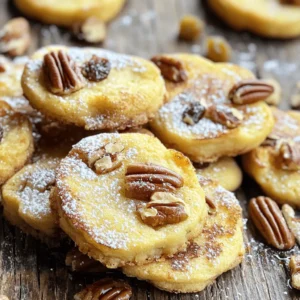 - 1 cup all-purpose flour - 1 cup rolled oats - 1/2 teaspoon baking soda - 1/2 teaspoon ground cinnamon - 1/4 teaspoon salt - 1/2 cup unsalted butter, softened to room temperature - 1/2 cup packed brown sugar - 1/4 cup granulated sugar - 1 large egg - 2 tablespoons pure maple syrup - 1 teaspoon vanilla extract - 1/4 cup chopped pecans (optional) - 1/4 cup raisins (optional) Using fresh ingredients is key for great flavor. For the best taste, choose quality butter, pure maple syrup, and fresh eggs. If you want a gluten-free option, swap the all-purpose flour for a gluten-free blend. For a vegan twist, replace the egg with a flax egg and use vegan butter. This will change the texture slightly, but it still tastes good! Start by preheating your oven to 350°F (175°C). This helps the cookies bake evenly. Line a baking sheet with parchment paper. This keeps the cookies from sticking. In a medium bowl, mix the dry ingredients. Combine 1 cup of all-purpose flour, 1 cup of rolled oats, 1/2 teaspoon of baking soda, 1/2 teaspoon of ground cinnamon, and 1/4 teaspoon of salt. Whisk them well until they blend nicely. In a larger bowl, cream together 1/2 cup of softened unsalted butter, 1/2 cup of packed brown sugar, and 1/4 cup of granulated sugar. Use a hand mixer or whisk to beat until it’s light and fluffy. This step adds air to the mix, making the cookies soft. Next, add 1 large egg, 2 tablespoons of pure maple syrup, and 1 teaspoon of vanilla extract to the butter mixture. Mix well until everything is smooth and creamy. Now, gently add the dry mix to the wet mix. Stir just until combined. It’s okay if you see a few streaks of flour. Overmixing can lead to tough cookies. If you want, fold in 1/4 cup of chopped pecans and 1/4 cup of raisins. These add great texture and flavor. Scoop rounded balls of dough onto your baking sheet. Leave about 2 inches between each ball. This allows room for spreading. Flatten each ball slightly with a spoon or your fingers. Bake for 12-15 minutes. Watch for the edges to turn golden brown. The centers should still feel soft. This ensures they stay chewy. After baking, let the cookies cool on the baking sheet for about 5 minutes. This helps them set. Then, transfer them to a wire rack to cool completely. For serving, enjoy these cookies warm. A light dusting of powdered sugar makes them look pretty. You can drizzle some maple syrup on top for extra flavor. Pair them with coffee or cold milk for a perfect treat. For the complete recipe, check out the Full Recipe section above. To make your Chewy French Toast Cookies even better, add spices or extracts. Ground nutmeg or a hint of ginger can add warmth and depth. You can also try almond or maple extract for a unique twist. Always remember, do not overmix the dough. Mixing too much can make cookies tough. Stir just until the ingredients blend. A few flour streaks are okay; they will bake in nicely. For the best results, use quality kitchen tools. A heavy-duty mixing bowl helps you mix better. A good cookie scoop ensures even portions. Choose a sturdy cookie sheet and line it with parchment paper. This prevents sticking and helps cookies bake evenly. If you do not have parchment paper, you can grease the sheet lightly. Just make sure the cookies have room to spread while baking. {{image_4}} You can easily swap out some ingredients for your needs. If you want gluten-free cookies, use almond flour or gluten-free all-purpose flour instead of regular flour. For a nut-free version, skip the pecans or use sunflower seeds. If you have a sensitivity to oats, you can replace them with more flour or use ground flaxseed. Mix-ins can also change your cookies. Instead of raisins, try dried cranberries for a tart twist. You can add chocolate chips for a sweet kick or coconut flakes for a tropical flavor. These swaps keep the recipe fun and fresh! For a burst of flavor, add some orange or lemon zest to the dough. This brightens the taste and adds a nice aroma. You could also try different syrups. Swap maple syrup for honey or agave for a new flavor profile. Topping your cookies can be just as creative. A simple drizzle of icing made from powdered sugar and milk can add sweetness. If you want something richer, a cream cheese glaze works great too. Sprinkle some cinnamon sugar on top for an extra touch. These ideas make each batch unique and delicious! Be sure to check the [Full Recipe] for all the details to create your perfect chewy French toast cookies! To keep your Chewy French Toast Cookies fresh, store them in an airtight container. This method preserves their moisture and flavor. You can keep them at room temperature for up to five days. If you want them to last longer, refrigerate them. In the fridge, they will stay good for about two weeks. You can freeze both the dough and the baked cookies. To freeze the dough, scoop it into balls and place them on a baking sheet. Freeze until firm, then transfer to a freezer bag. The dough can last for up to three months. For baked cookies, let them cool completely. Then, layer them in an airtight container with parchment paper in between. They will stay fresh for about three months in the freezer. When you're ready to enjoy, thaw the dough overnight in the fridge. Bake them straight from the fridge for a warm treat. If you freeze baked cookies, heat them for a few minutes in the oven to restore their chewy texture. Enjoy your cookies just like they were fresh out of the oven! Chewy cookies get their texture from a few key factors. The right balance of ingredients plays a big role. Using more brown sugar than white sugar adds moisture and chewiness. Brown sugar has more moisture due to its molasses content. Also, adding an egg gives structure and a soft feel. When baking, the cookie dough should remain slightly undercooked in the center. This keeps the cookie soft and chewy. Yes, you can use different sweeteners in these cookies. Options include honey, agave syrup, or coconut sugar. Each sweetener will change the flavor a bit. For example, honey adds a floral note, while coconut sugar gives a caramel touch. Just remember that each sweetener has a different sweetness level. Adjust the amount to taste. If your cookies come out dry, don't worry. You can fix this in the dough. First, check the flour measurement; too much flour can cause dryness. You can also add a bit more butter or an extra egg. A splash of milk or cream works well too. If you realize your cookies are too dry after baking, enjoy them with a glass of milk. They will still taste great! For more details, refer to the [Full Recipe]. In summary, we covered key ingredients for delicious cookies, focusing on freshness and dietary options. I shared step-by-step instructions, from mixing the dough to baking, cooling, and serving. You learned tips to enhance flavor and texture, along with the best tools to use. We explored variations for dietary needs and creative toppings. Lastly, I provided storage tips to keep your cookies fresh. Enjoy experimenting and baking your perfect batch of cookies!