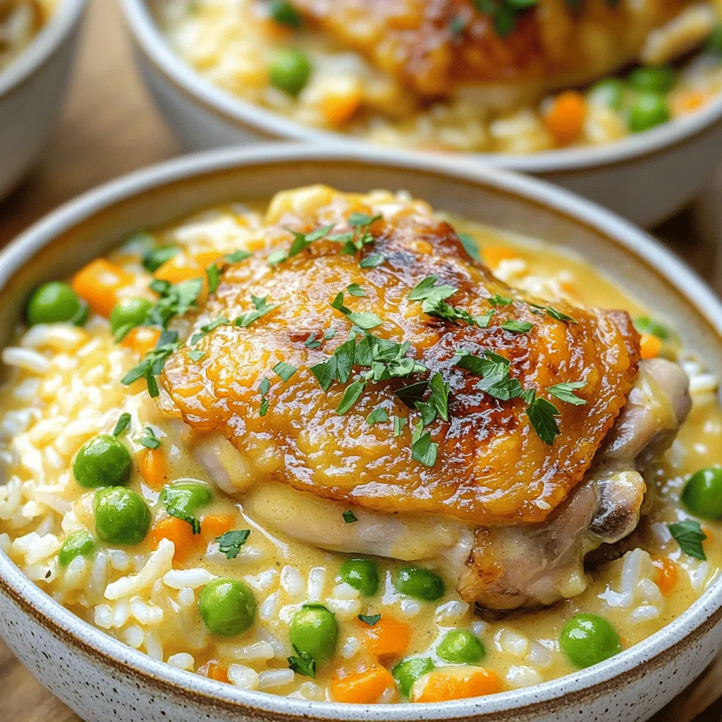 Creamy Smothered Chicken and Rice Flavorful Dinner Dish