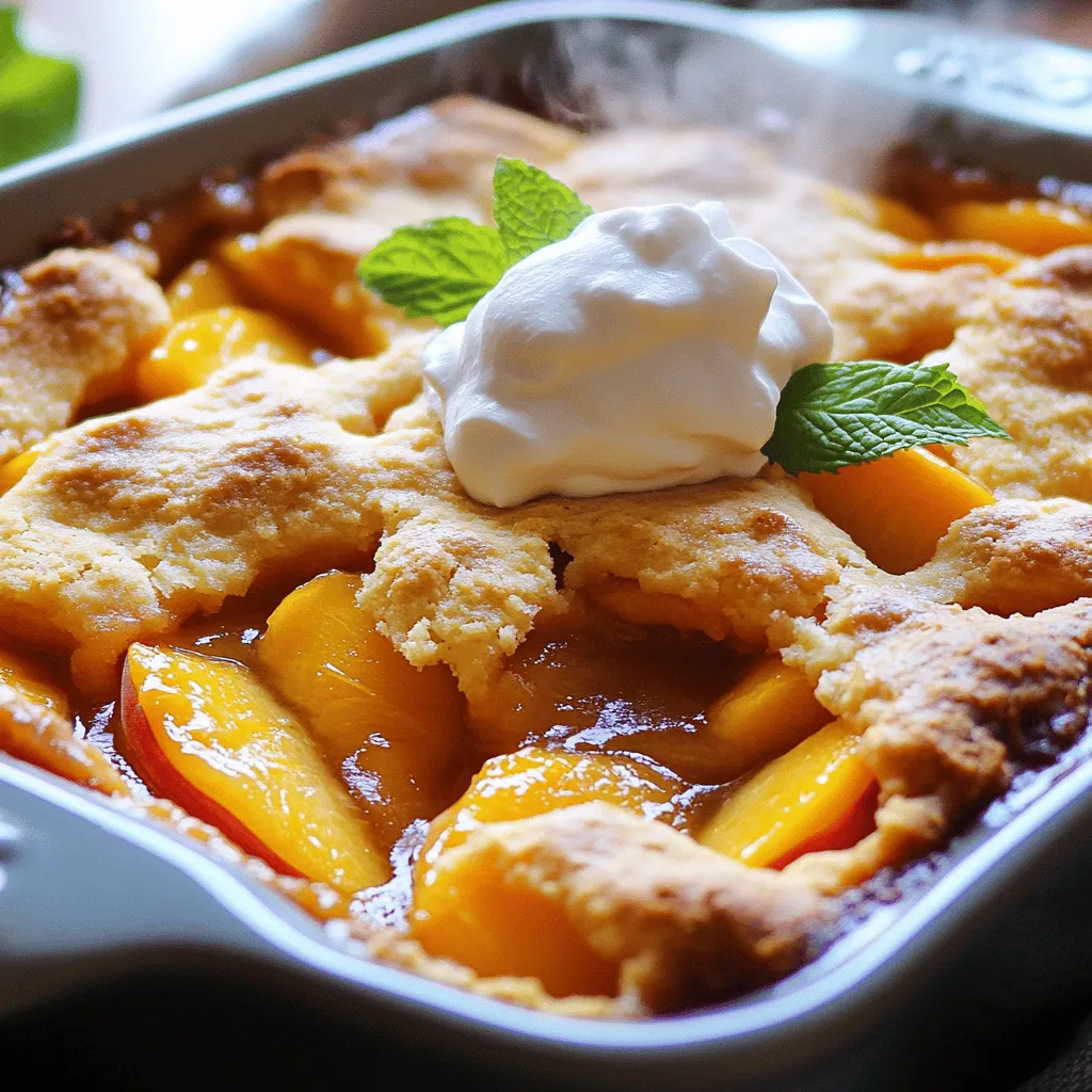Peach Cobbler Delight Irresistible Dessert Recipe