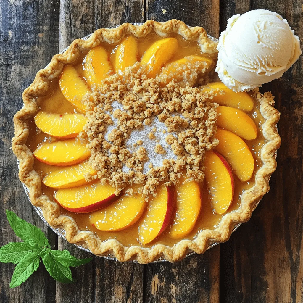 Peach Crumble Pie Simple and Delicious Delight