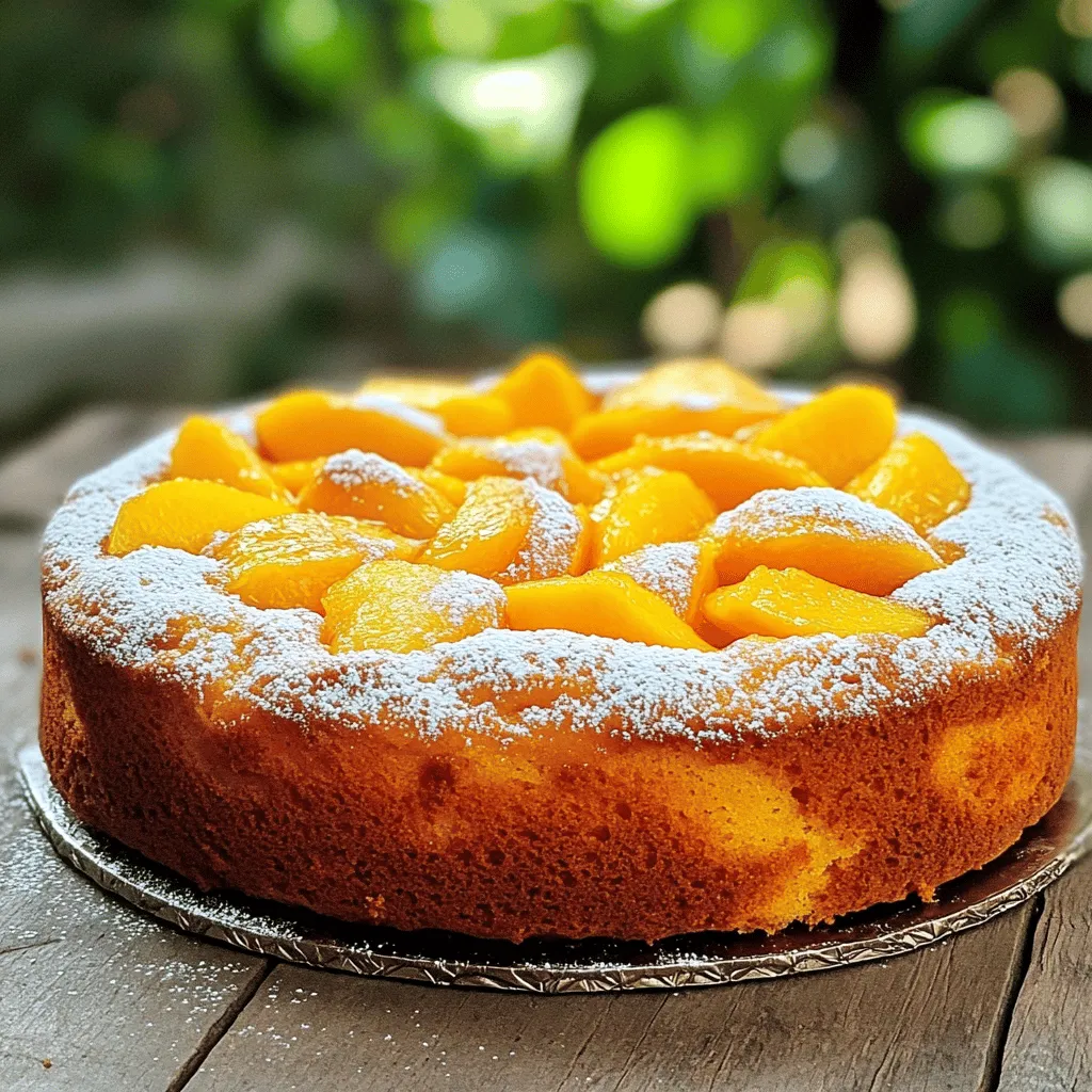 Fresh Peach Cake Delightful and Simple Recipe