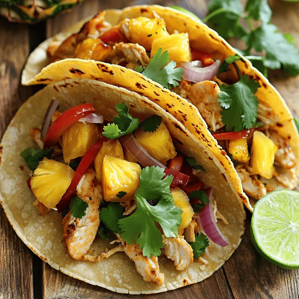 One-Pan Chicken and Pineapple Tacos Simple Delight