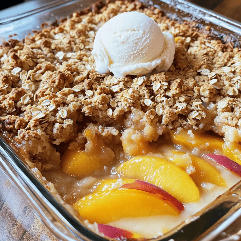 Peach Crisp Treat Simple and Delicious Delight