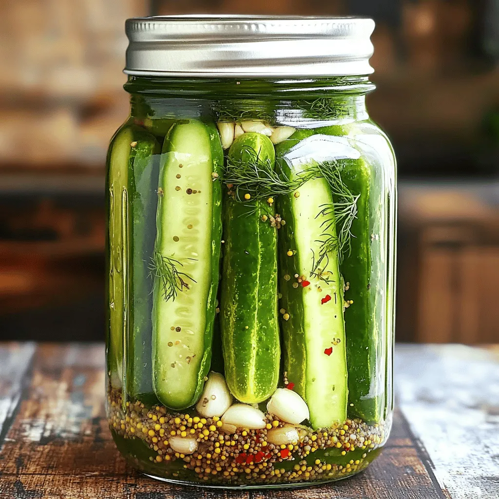 Garlic Dill Pickles Flavorful and Simple Recipe Guide