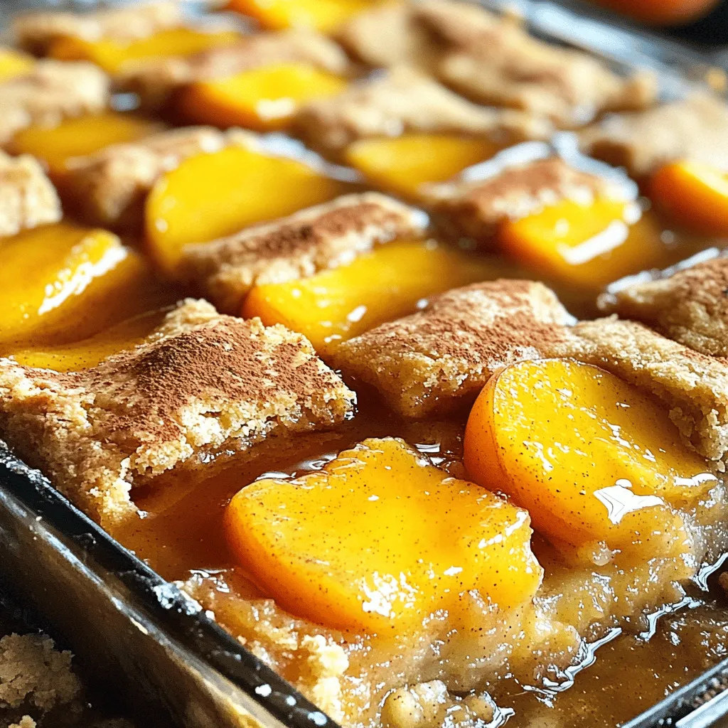 Cake Mix Peach Cobbler Delightful and Easy Recipe
