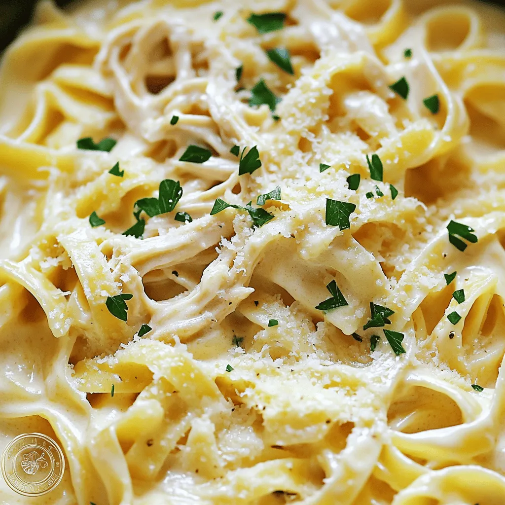 Crock Pot Chicken Alfredo Creamy Dinner Delight