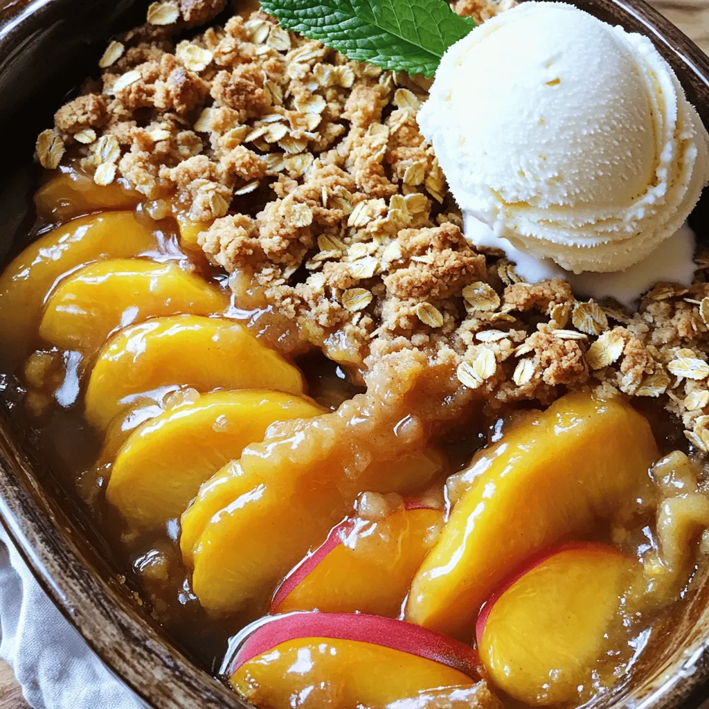 Peach Crisp Delightful Dessert for All Occasions