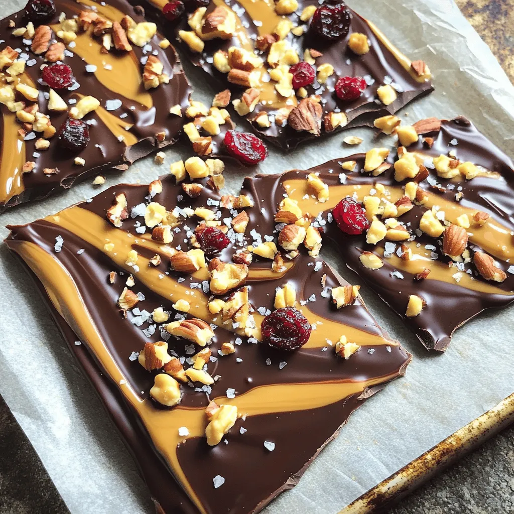10-Minute Peanut Butter Chocolate Bark Easy Treat