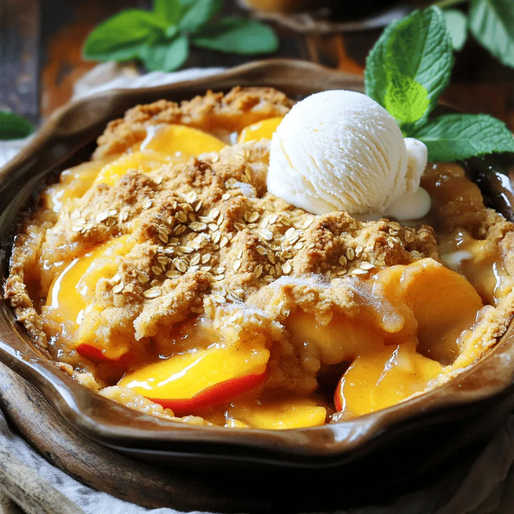 Frozen Peach Cobbler Delicious and Easy Dessert Recipe