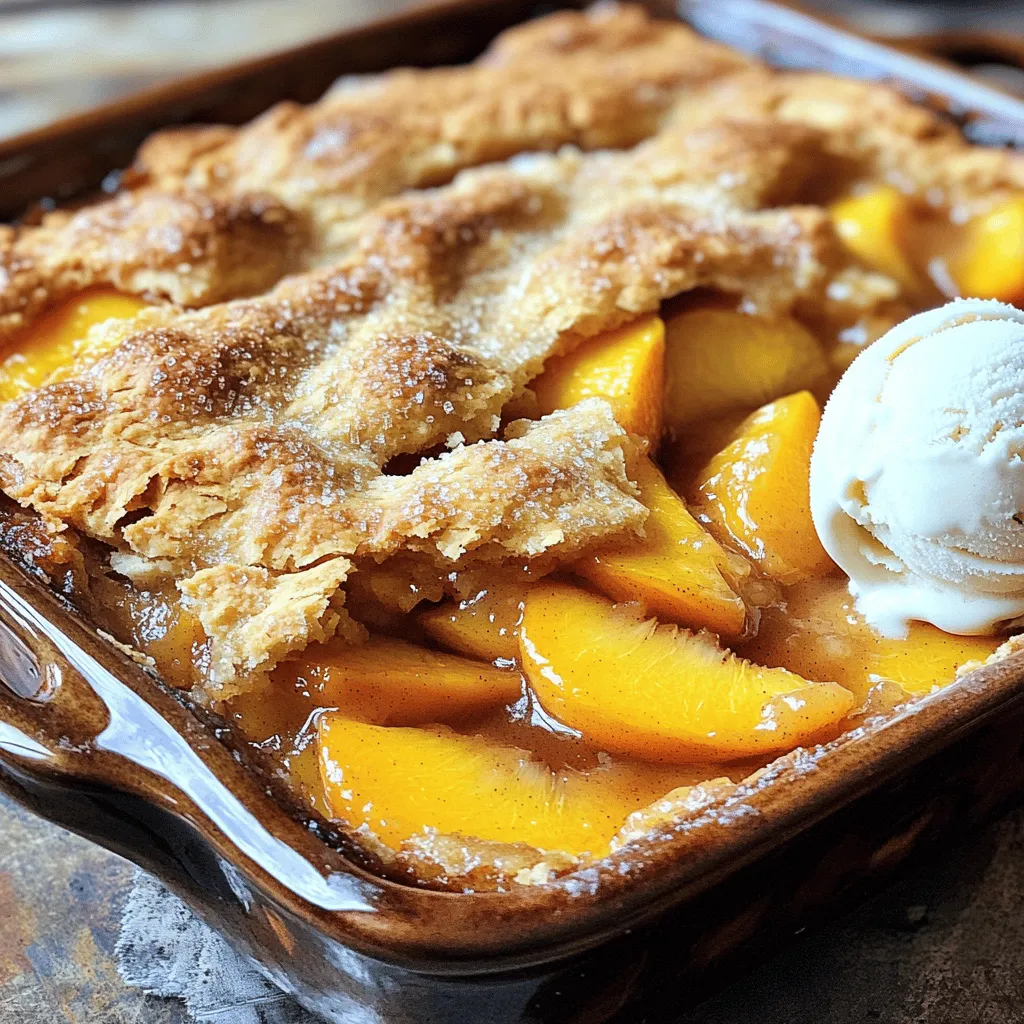 Fresh Southern Peach Cobbler Delightful Summer Treat