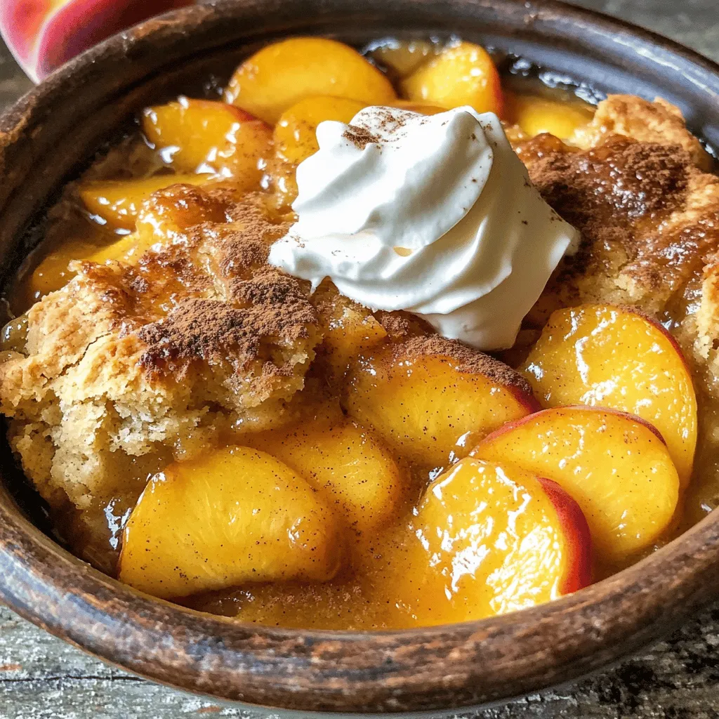 Best Ever Peach Cobbler Dessert Irresistible Delight
