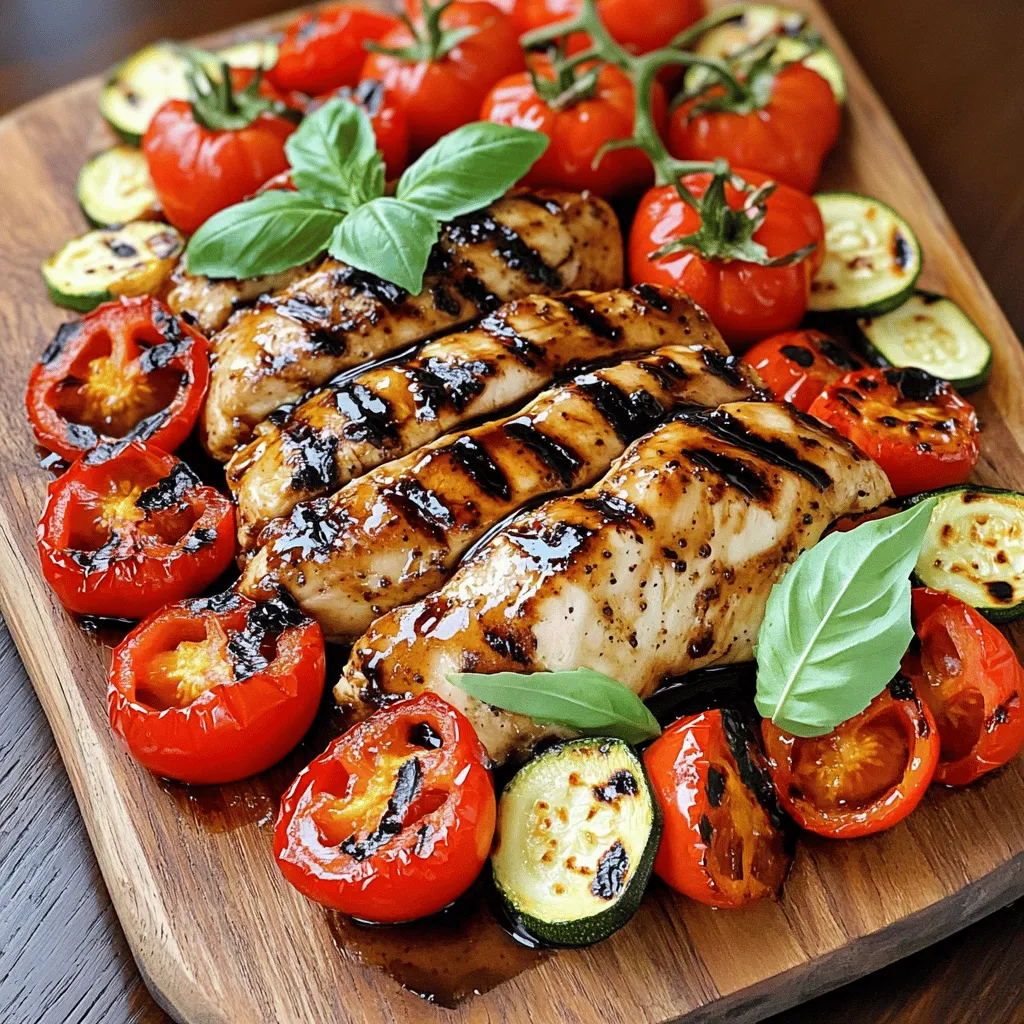 Balsamic Glazed Chicken and Veggies Tasty Recipe