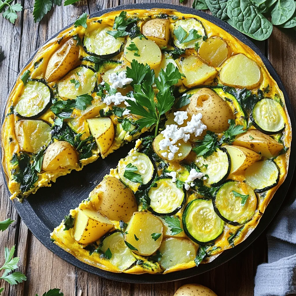 Garden Frittata with Goat Cheese & Potatoes Delight