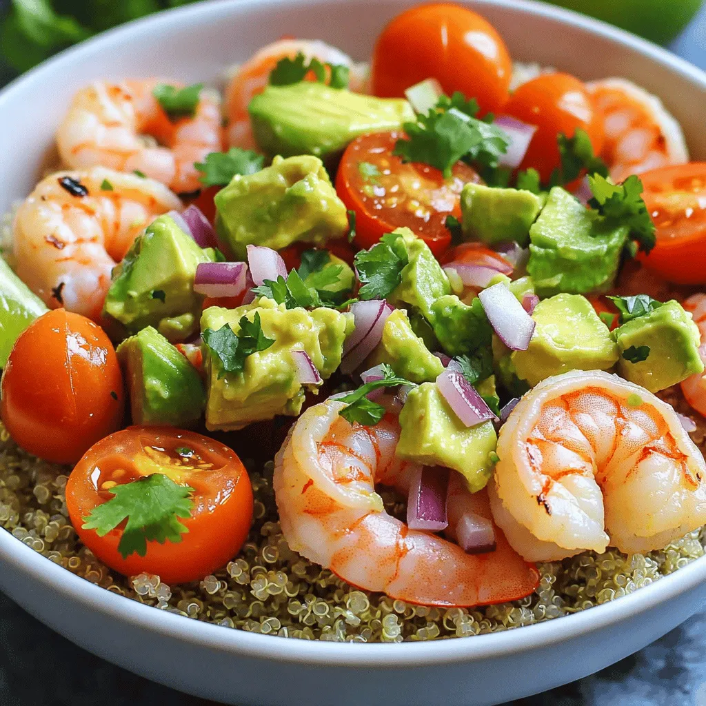 Grilled Shrimp Bowl with Avocado Salsa Delight
