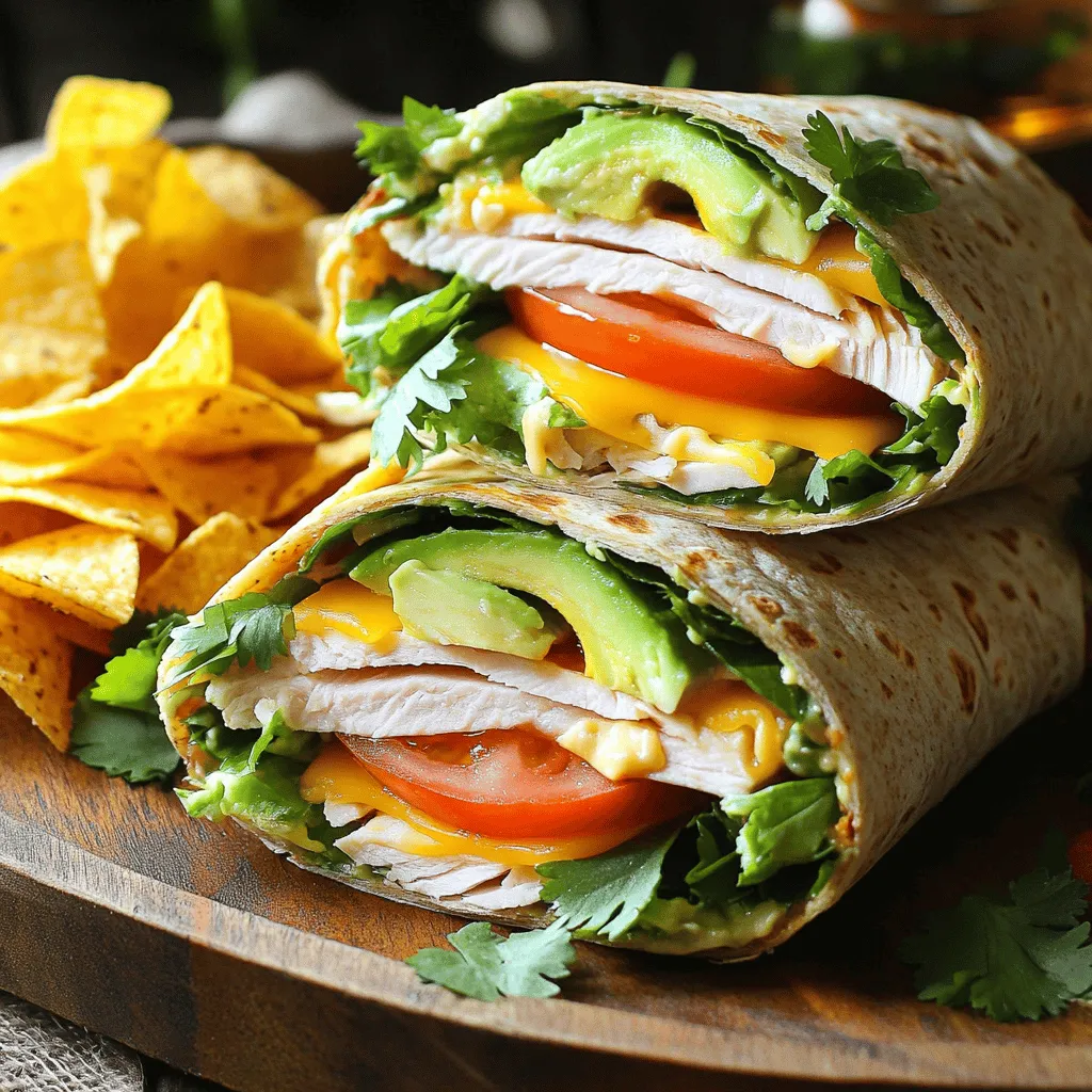 California Turkey Club Wraps Tasty and Easy Recipe