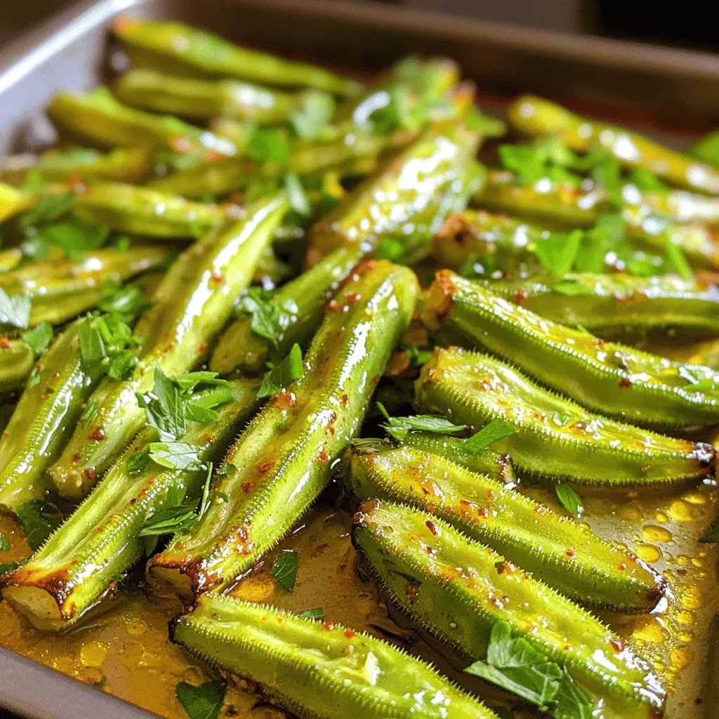 Easy Roasted Okra Crisp and Tasty Side Dish
