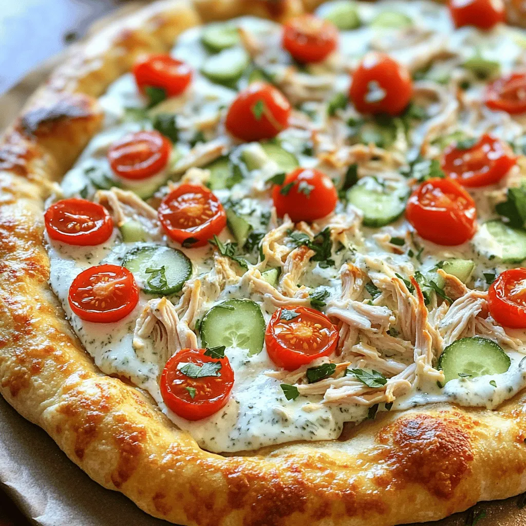 Tzatziki Chicken Pizza Flavorful and Easy Recipe
