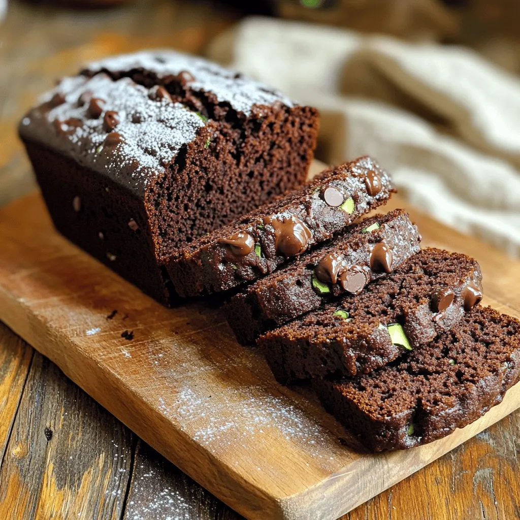 Chocolate Zucchini Bread Tasty and Rich Delight