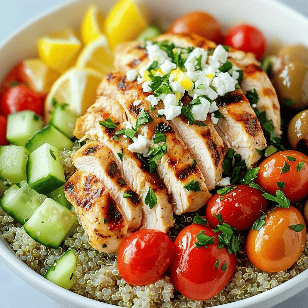 Healthy Greek Chicken Bowls Flavorful and Nutritious Meal