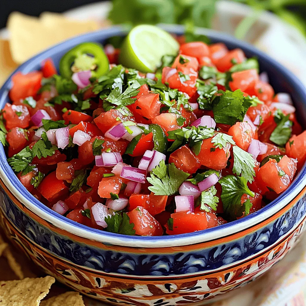 Quick and Easy Pico de Gallo Flavorful and Fresh Dish