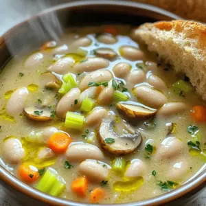 - 2 cups cooked white beans (cannellini or navy beans) - 1 cup cremini mushrooms, sliced - 1 medium onion, diced - 2 cloves garlic, minced - 2 medium carrots, diced - 2 celery stalks, diced - 4 cups low-sodium vegetable broth - 1 cup diced tomatoes (canned or fresh) - 1 teaspoon each of dried thyme and dried rosemary - 1 bay leaf - 2 tablespoons extra-virgin olive oil - Salt and pepper to taste - Fresh parsley for garnish Fresh ingredients make a big difference in flavor. They add bright notes and crisp textures. When you use fresh veggies, you get more nutrients. Fresh herbs also boost the taste. They bring out flavors in the stew. Always choose the best quality you can find. Seasonal produce is often fresher and tastier. - White beans are high in fiber and protein. They help you feel full and satisfied. - Cremini mushrooms provide B vitamins and antioxidants. They support your immune system. - Onions have compounds that may lower heart disease risk. They also add sweetness to the stew. - Garlic can help lower blood pressure and improve heart health. It adds a wonderful aroma. - Carrots are rich in beta-carotene. This supports eye health and boosts immunity. - Celery is low in calories and high in water content. It keeps you hydrated. - Vegetable broth adds flavor without heavy calories. It is a great base for any stew. - Diced tomatoes offer vitamin C and lycopene. They help protect against some cancers. - Thyme and rosemary are rich in antioxidants. They add unique flavors and health benefits. - Bay leaf enhances the stew's depth of flavor. Just remember to remove it before serving! - Olive oil is a healthy fat that supports heart health. It adds richness to the dish. - Salt and pepper enhance all the flavors. Adjust to your taste! - Fresh parsley adds a pop of color and freshness. It’s also full of vitamins. Using these ingredients creates a warm and nutritious meal. You can find the Full Recipe for Cozy White Bean Mushroom Stew in the previous sections. - Heating the Olive Oil Start by heating the extra-virgin olive oil in a large pot over medium heat. You want the oil to shimmer, showing it’s ready for cooking. - Sautéing the Onion and Garlic Add the diced onion to the hot oil. Stir it for about five minutes. The onion should turn soft and clear. Then, add the minced garlic. Stir for one more minute. Be careful not to let it burn. - Incorporating Carrots and Celery Next, toss in the diced carrots and celery. Cook these for four to five minutes, stirring often. They will start to soften, adding sweetness to the stew. - Cooking the Mushrooms to Tenderness Now, add the sliced cremini mushrooms. They need about five to seven minutes to cook. Watch as they release moisture and become tender. This step brings a rich, earthy flavor to the stew. - Stirring in Beans and Tomatoes Once the mushrooms are ready, stir in the cooked white beans and diced tomatoes. Make sure to include all the juices from the tomatoes. This adds depth to the stew. - Bringing to a Boil Now, add the vegetable broth along with dried thyme, dried rosemary, and the bay leaf. Bring the stew to a lively boil. This step helps all the flavors come together. - Reducing Heat and Covering After it boils, lower the heat to let it simmer. Cover the pot with a lid. Let it cook gently for about 20 to 25 minutes. This allows the flavors to meld beautifully. - Adjusting Seasoning Before Serving Once done, remove the bay leaf. Taste the stew and add salt and pepper as needed. This last step ensures the flavors are just right. For the full recipe, refer to the Cozy White Bean Mushroom Stew section. Enjoy your cooking adventure! To get the perfect texture for your stew, start with the right base. Use a heavy-bottomed pot. It helps to distribute heat evenly. When you sauté the vegetables, keep an eye on the heat. Too high, and they can burn; too low, and they may steam. Cook them until they are just tender. This makes a big difference in the final dish. You want a nice balance of creamy beans and tender veggies. - Adding Different Herbs and Spices Experimenting with herbs and spices can elevate your stew. While thyme and rosemary are classic, consider adding sage or oregano for a twist. A dash of smoked paprika can bring warmth. You can also add a pinch of red pepper flakes for heat. Taste as you go, and find your favorite blend. - Using Fresh vs. Canned Tomatoes Using fresh tomatoes gives a bright, vibrant taste. However, canned tomatoes are convenient and often packed with flavor. If using fresh, select ripe ones for the best results. For canned, choose whole tomatoes and crush them by hand. This adds a rustic feel to your stew. One common mistake is not seasoning enough. Add salt and pepper as you cook, not just at the end. This helps layers of flavor build. Another mistake is overcooking the beans. If you use canned beans, add them near the end. Lastly, don’t skip the garnishing step. Fresh parsley not only adds color but also enhances the flavor. For the full recipe, check out the Cozy White Bean Mushroom Stew section. {{image_4}} You can switch up the beans in this stew. Try using kidney beans or pinto beans. Each type adds its own flavor and texture. Black beans are a great choice too. They give a rich taste and a fun color. Mix and match based on what you have at home. Each bean makes the stew special in its own way. Want to make your stew even better? Add some greens! Spinach or kale works great in this recipe. Just toss them in during the last few minutes of cooking. They will wilt nicely and add a pop of color. Plus, they boost the nutrition. You’ll get extra vitamins and minerals without changing the taste much. If you love spice, try adding chili peppers. Fresh jalapeños or serranos can wake up the flavors. Chop them finely and add them with the onion. If you want a milder heat, try poblano peppers instead. They add flavor without too much kick. Adjust the amount to match your heat level. Enjoy the warmth and depth they bring to your cozy stew. For the full recipe, check out the Cozy White Bean Mushroom Stew section above! To keep your Cozy White Bean Mushroom Stew fresh, use these steps: - Refrigeration Tips: Let the stew cool before putting it in the fridge. Use an airtight container. It will stay good for about 4-5 days. Always check for any off smells or signs of spoilage before serving. - Freezing the Stew: If you want to store it longer, freezing is a great option. Place the cooled stew in a freezer-safe container. Leave some space at the top for expansion. It can last up to 3 months in the freezer. When you're ready to enjoy your stew again, there are easy ways to reheat it: - Stovetop Method: Pour the stew into a pot. Heat on medium until it simmers. Stir often to make sure it heats evenly. - Microwave Method: Place the stew in a microwave-safe bowl. Cover it with a microwave-safe lid or wrap. Heat in short intervals, stirring in between, until hot. Understanding the shelf life helps prevent waste: - In the fridge, the stew lasts about 4-5 days. - In the freezer, it can stay fresh for up to 3 months. Always label your containers with the date. This way, you can enjoy every delicious bite of your Cozy White Bean Mushroom Stew without worry. If you need the full recipe, check the earlier section! Yes, you can make this stew ahead of time. It tastes even better the next day! Just let it cool, then store it in the fridge. When you're ready, reheat it on the stove or in the microwave. You can use several beans instead of white beans. Great options include chickpeas, black beans, or kidney beans. Each type adds a unique taste and texture. Absolutely! This stew is flexible. You can add spinach, kale, or bell peppers. Just chop them up and toss them in when you add the carrots and celery. I recommend serving it with crusty bread or a fresh salad. The bread is perfect for soaking up the stew. A slice of avocado on the side also adds creaminess. Yes, this stew is gluten-free! All the ingredients are naturally gluten-free, making it a great choice for everyone. For the full recipe, including cooking tips, refer to the Cozy White Bean Mushroom Stew section. Don't forget to serve it hot and enjoy it with your favorite sides! This blog post covered the cozy white bean mushroom stew. We discussed key ingredients, cooking steps, and tips for a perfect dish. Using fresh ingredients enhances flavor and nutrition, making your meal healthier. In the end, experimenting with variations can make your stew unique. Whether you add greens, spice it up, or try different beans, the options are endless. Enjoy your cooking adventure!