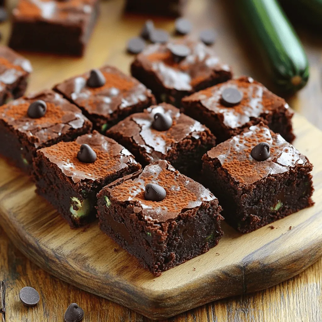 Flourless Zucchini Brownies Healthy and Fudgy Treat