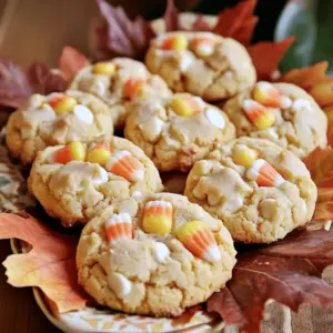- 1 cup unsalted butter, softened - 1 cup granulated sugar - 1 cup brown sugar, packed - 2 large eggs - 1 cup white chocolate chips - 1 cup candy corn, chopped - Optional: 1/2 teaspoon pumpkin spice - 3 cups all-purpose flour - 1 teaspoon baking soda - 1/2 teaspoon fine salt - 1 teaspoon pure vanilla extract When making Candy Corn and White Chocolate Cookies, you start with a few key ingredients. The butter adds richness, while sugars provide sweetness. The soft texture comes from eggs, and white chocolate chips create a creamy touch. Chopped candy corn brings fun colors and a chewy bite. For the baking essentials, all-purpose flour gives the cookies structure. Baking soda helps them rise, while salt enhances flavor. Finally, vanilla extract adds warmth. Each ingredient plays a role in making these cookies a delight. Using high-quality ingredients helps improve the flavor. If you want a seasonal twist, consider adding pumpkin spice. It adds a hint of warmth that pairs well with the sweetness of the cookies. For the full recipe, you will need to gather these ingredients and prepare for some tasty baking fun! - Preheat the oven to 350°F (175°C). - Line baking sheets with parchment paper. Start by heating your oven. This step makes sure your cookies bake evenly. The parchment paper keeps the cookies from sticking. It also makes cleaning up much easier. - Cream together butter, granulated sugar, and brown sugar. - Add eggs and vanilla extract. In a big bowl, mix the butter and sugars. Use an electric mixer to make the mix fluffy. This takes about 2-3 minutes. Then, add the eggs one by one. Make sure each egg mixes in well before the next. Add the vanilla extract for extra yum! - Whisk together flour, baking soda, and salt. - Gradually sift dry ingredients into wet mixture. - Fold in white chocolate chips and candy corn. In another bowl, mix the flour, baking soda, and salt. Slowly add this to the wet mix. Use low speed to avoid tough cookies. Then, gently fold in white chocolate chips and candy corn. This step makes your cookies colorful and sweet. - Drop dough onto prepared sheets. - Bake for 10-12 minutes. Scoop dough onto your lined sheets. Space the dough about 2 inches apart. This gives them room to spread while baking. Bake the cookies for 10-12 minutes. Look for golden edges and soft centers. These signs mean they are ready! For the full recipe, check the instructions above. Enjoy making these sweet treats! To get the best cookie texture, start with room temperature butter. This helps the butter mix well with the sugars. Creaming them together makes the cookies light and fluffy. Avoid over-mixing the dough. If you mix too long, the cookies can become tough. Mix until just combined for soft and chewy treats. For a seasonal twist, you might add pumpkin spice. This spice gives a warm, cozy flavor that pairs well with candy corn. You can also try different types of chocolate. Dark chocolate or even butterscotch chips can add a fun twist to your cookies. If you bake at high altitude, reduce the baking time by a minute or two. This helps keep the cookies chewy. If you use a convection oven, lower the temperature by 25°F. This change helps the cookies bake evenly without burning. Always keep an eye on your cookies to catch them at the perfect moment. For the full recipe, check the earlier section. {{image_4}} You can switch out candy corn for other fun candies. Try using M&M's or chopped Snickers. These swaps add new flavors and textures. For a different look, sprinkle orange or chocolate sprinkles on top. This gives the cookies a fresh, festive vibe. If you need gluten-free cookies, use almond or coconut flour. This change keeps the cookies tasty and friendly for those with gluten issues. For a vegan version, swap the eggs for flaxseed meal or applesauce. Use dairy-free chocolate to keep it vegan. These adjustments make the cookies accessible for everyone. Enjoy the full recipe for more details! To keep your Candy Corn and White Chocolate Cookies fresh, store them in an airtight container. This helps maintain their chewy texture. Place parchment paper between layers of cookies. It prevents them from sticking together. Always let cookies cool completely before storing. This helps avoid sogginess. For the best taste, eat them within one week. You can freeze cookie dough for later use. Shape the dough into balls and place them on a baking sheet. Freeze them for about an hour until firm. Then, transfer the dough balls to a freezer-safe bag. This keeps them good for up to three months. When you want to bake, take the dough out and let it thaw in the fridge overnight. Preheat the oven and bake as usual. You can also bake the cookies straight from frozen. Just add a couple of extra minutes to the baking time. To check if your cookies are ready, look at the edges. They should be lightly golden. The center may look soft and a bit undercooked. This is okay! Cookies continue to bake a bit after you take them out. If the edges are golden and the center is puffy, you did it right. Keep an eye on them around the 10-minute mark. Every oven is a bit different. Yes, you can double the recipe! Just make sure to measure each ingredient carefully. When doubling, use a large bowl to mix everything. It helps to have extra space. Also, watch the baking time. Cookies may need a minute more or less. Always check the edges to see if they are golden. You can use leftover candy corn in many fun ways! Try mixing it into popcorn for a sweet treat. You can also add it to trail mix with nuts and chocolate. Another idea is to use it in cupcakes or cakes for decoration. Candy corn can brighten up your desserts! You now know how to make tasty white chocolate candy corn cookies. We covered the key ingredients, from butter to baking essentials. I shared step-by-step instructions to help you succeed. I also offered tips for perfect texture and fun variations. Finally, we looked at storage options to keep your cookies fresh. Enjoy baking these treats and share them with friends or family! Happy baking!