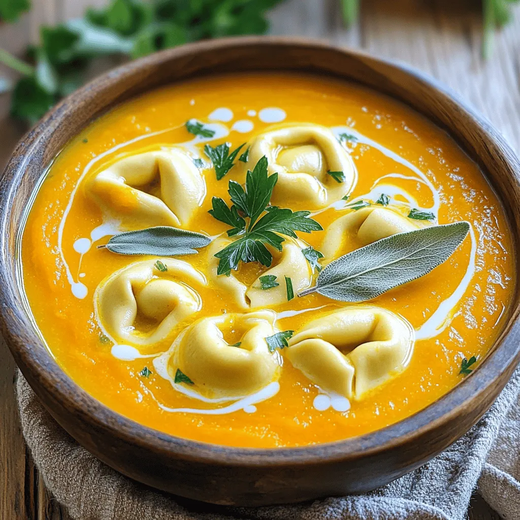 Cozy Butternut Squash Tortellini Soup Recipe Delight