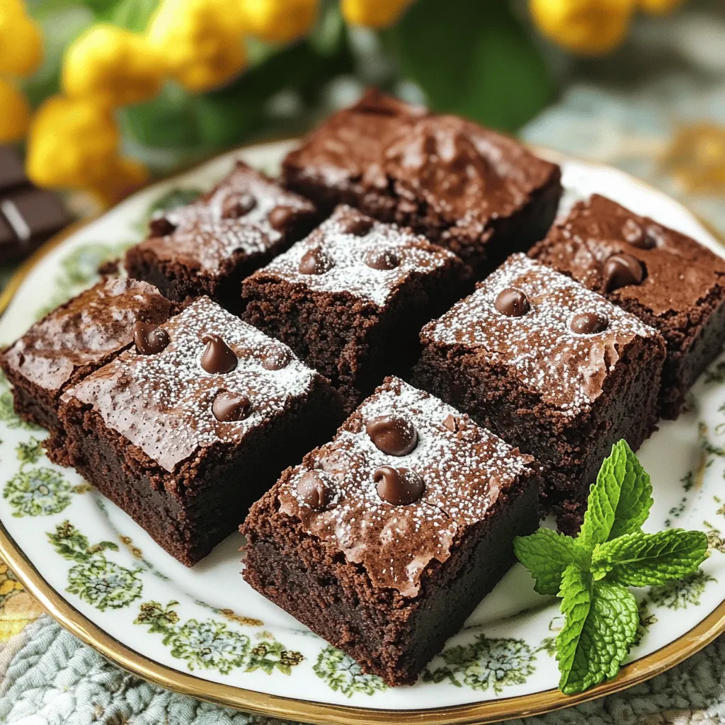 To make these Moist Sour Cream Zucchini Brownies, you will need: - 1 cup grated zucchini (from approximately 1 medium zucchini, thoroughly drained) - 1 cup all-purpose flour - 1/2 cup unsweetened cocoa powder - 1 teaspoon baking soda - 1/2 teaspoon baking powder - 1/4 teaspoon salt - 1/2 cup granulated sugar - 1/2 cup packed brown sugar - 1/4 cup sour cream - 1/4 cup vegetable oil - 1 teaspoon vanilla extract - 2 large eggs - 1/2 cup chocolate chips (optional, but recommended) Zucchini is key for moisture in these brownies. Make sure to drain it well. If you want a gluten-free option, use almond flour instead of all-purpose flour. Coconut oil can replace vegetable oil for a different flavor. For a dairy-free version, swap sour cream with a plant-based yogurt. You can also use honey instead of granulated sugar, but adjust the liquid in the recipe. Zucchini adds moisture without extra fat. It helps keep the brownies soft and rich. Plus, zucchini is low in calories and high in vitamins A and C. It also contains fiber, which aids digestion. By adding zucchini, you're sneaking in some veggies, making dessert a bit healthier. Enjoy your treat, knowing it has a hidden boost of nutrients! 1. Preheat the Oven: First, set your oven to 350°F (175°C). Grease a 9x9-inch baking pan or line it with parchment paper. This helps with easy removal after baking. 2. Mix Dry Ingredients: In a medium bowl, whisk together the flour, cocoa powder, baking soda, baking powder, and salt. Set this aside for later. 3. Combine Wet Ingredients: In a large bowl, mix the granulated and brown sugar with the sour cream and vegetable oil. Whisk until smooth. 4. Incorporate Eggs and Vanilla: Add the eggs and vanilla to the sugar mix. Whisk until everything is well blended. 5. Combine Wet and Dry Ingredients: Slowly add the dry mix to the wet mix. Stir gently until you no longer see dry flour. Avoid overmixing to keep the brownies tender. 6. Fold in Zucchini and Chocolate Chips: Gently fold in the grated zucchini and chocolate chips, if using. Make sure they are spread evenly in the batter. 7. Prepare for Baking: Pour the brownie batter into the prepared pan. Use a spatula to spread it evenly. 8. Bake: Place the pan in the oven. Bake for 25-30 minutes. Check for doneness by inserting a toothpick. It should come out with a few moist crumbs. 9. Cool: Let the brownies cool in the pan for about 10 minutes. Then, move them to a wire rack to cool completely. - Don't Overmix: Mix the batter just enough to combine the ingredients. This keeps the brownies soft. - Use Fresh Zucchini: Fresh, grated zucchini adds moisture and flavor. Make sure to drain it well. - Check the Oven Temp: Use an oven thermometer to ensure your oven is at the right heat. - Skipping the Cooling Step: Allow the brownies to cool before cutting. This helps them set and stay moist. - Not Measuring Ingredients Accurately: Use proper measuring cups for dry and wet ingredients. This affects the final texture. - Opening the Oven Too Soon: Avoid peeking into the oven until the last 10 minutes of baking. This can cause uneven baking. For the full recipe, check out the Moist Sour Cream Zucchini Brownies section. Enjoy baking! To make the best moist sour cream zucchini brownies, you need the right tools. Here’s what I suggest: - 9x9-inch baking pan: This size bakes the brownies evenly. - Mixing bowls: Use one large bowl for wet ingredients and a medium one for dry. - Whisk: A whisk helps blend your wet ingredients smoothly. - Spatula: A spatula is perfect for folding in zucchini and chocolate chips. - Toothpick: Use this to check if your brownies are done. Even baking is key for great brownies. Here are some tips: - Preheat your oven: Always preheat to 350°F (175°C) for the best results. - Grease or line your pan: This helps the brownies release easily. - Use room temperature ingredients: This promotes even mixing and baking. - Spread the batter evenly: Use a spatula to make sure it’s level in the pan. You can boost the taste of your brownies with a few easy tricks: - Add spices: A pinch of cinnamon or nutmeg can add warmth. - Use high-quality cocoa: Great cocoa gives a rich chocolate flavor. - Fold in nuts: Walnuts or pecans add crunch and depth. - Experiment with extracts: Swap vanilla for almond or mint for a fun twist. For the full recipe, check out the complete instructions above. {{image_4}} You can boost flavor and crunch by adding nuts to your brownies. Walnuts or pecans work great. Just chop them up and fold them in with the zucchini. You can also add dried fruit like cherries or cranberries. This adds a sweet burst to each bite. If you love a little spice, try adding a dash of cinnamon or nutmeg. It will make your brownies even more special. If you want a gluten-free version, swap all-purpose flour for a gluten-free blend. Look for one that has xanthan gum in it. This helps with texture. You can also use almond flour or coconut flour. Just remember, these flours may change the taste and texture a bit. Always check the package for the right amount to use. While the brownies are rich and moist, a topping can add flair. A simple glaze made with powdered sugar and milk works well. Just mix until smooth and drizzle it over the brownies. For a chocolate lover's dream, use melted chocolate or a chocolate ganache. You can also top them with whipped cream and fresh fruit. This adds color and freshness to your dessert. For the full recipe, check the link above. To keep your moist sour cream zucchini brownies fresh, store them in an airtight container. This helps prevent them from drying out. Place a piece of wax paper between layers to avoid sticking. Keep them at room temperature for up to 3 days. If you want to store them longer, refrigeration is a good option, but they may lose some moisture. You can freeze these brownies for later enjoyment. Wrap each brownie piece tightly in plastic wrap. Then, place them in a freezer-safe bag or container. They can last for up to 3 months in the freezer. When you’re ready to enjoy them, thaw overnight in the fridge or at room temperature for a few hours. If your brownies seem a bit dry, don’t worry! You can refresh them. Simply warm them in the microwave for about 10 to 15 seconds. This will bring back some moisture and make them soft again. Another tip is to serve them warm with a scoop of ice cream for a delicious treat. You’ll love how easy it is to keep these brownies tasty and moist! For the full recipe, check out the Moist Sour Cream Zucchini Brownies 🥒 section. Yes, you can use frozen zucchini. Just thaw and drain it well. Remove excess water to avoid soggy brownies. Frozen zucchini works well because it maintains its flavor. Use it in your brownies for a tasty, moist treat. These brownies stay fresh for about 3 to 4 days at room temperature. Keep them covered in an airtight container. You can also store them in the fridge for up to a week. For longer storage, freeze them for up to 3 months. Just wrap them well to prevent freezer burn. Yes, you can make this recipe vegan. Replace the eggs with flax eggs or applesauce. Use plant-based sour cream for a great taste. This way, you can enjoy moist brownies that everyone will love. The flavors remain rich and satisfying even without animal products. For the full recipe, check the main article. In this blog post, we explored how to bake delicious zucchini brownies. We covered the key ingredients, including nutritious substitutes and health benefits. I shared step-by-step instructions and tips for perfect texture. We discussed flavor variations and proper storage methods. Remember, baking should be fun. Use these tips to create your best brownies yet. Enjoy your baking journey!
