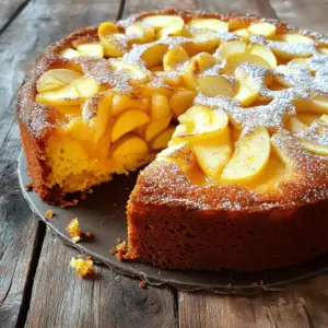 To bake a delicious Swedish apple cake, you need simple, fresh ingredients. Here’s what you will need: - 3 medium-sized apples, peeled, cored, and thinly sliced - 1 teaspoon ground cinnamon - 1 tablespoon fresh lemon juice - 1 cup all-purpose flour - 1 cup granulated sugar - 1/2 cup unsalted butter, softened at room temperature - 2 large eggs - 1 teaspoon baking powder - 1/2 teaspoon baking soda - 1/4 teaspoon fine sea salt - 1/2 cup whole milk - 1 teaspoon pure vanilla extract - Powdered sugar for a delicate dusting Each ingredient plays a key role in flavor and texture. The apples add moisture, while the cinnamon gives a warm spice. The lemon juice brightens the taste, balancing the sweetness. For the flour, ensure it is fresh to avoid off flavors. The butter should be soft but not melted, making it easy to cream with sugar. Eggs help bind the cake and add richness. If you want to enhance the flavor, consider adding a pinch of nutmeg or some chopped nuts. Walnuts or pecans can add crunch. You can also use brown sugar for a deeper flavor or swap in yogurt for the milk for a tangy touch. For the full recipe, refer to the earlier section. Enjoy the process and have fun with these ingredients! First, preheat your oven to 350°F (175°C). This step ensures the cake bakes evenly. If you skip this, your cake may not rise well. Next, grab a 9-inch round cake pan. Lightly grease it with butter or line it with parchment paper. This will help the cake come out easily when it's done. Now, let’s prepare the apple mixture. In a bowl, mix the sliced apples with ground cinnamon and lemon juice. Toss them well and set aside. This allows the apples to soak up the flavors. In a large mixing bowl, add softened butter and granulated sugar. Use a hand mixer or stand mixer to cream them together. Mix until the mixture turns light and fluffy. This should take about 3-5 minutes. Next, crack two large eggs into the bowl, one at a time. Beat well after each egg. Make sure each egg blends in fully before adding the next one. In another bowl, whisk together all-purpose flour, baking powder, baking soda, and fine sea salt. This step helps distribute the leavening agents evenly. Now, mix the dry ingredients into the butter and sugar mixture. Do this slowly, alternating with whole milk. Start and end with the dry mix. Once combined, gently stir in pure vanilla extract for added flavor. Pour half of the batter into the prepared pan. Spread it evenly. Next, layer the marinated apple slices over the batter. Let them fan out for a lovely look. Now, pour the rest of the batter over the apples, covering them well. Place the pan in your preheated oven. Bake for 45-50 minutes. To check if the cake is done, insert a toothpick into the center. It should come out clean or have a few moist crumbs. Once baked, take the cake out of the oven. Let it cool in the pan for about 10 minutes. Then, transfer it to a wire rack to cool completely. This cooling time helps the cake set just right. You can find the full recipe earlier in this article for more details. To get the perfect texture in your cake, use fresh, firm apples. Varieties like Honeycrisp or Granny Smith work great. Slice them thin so they cook evenly. For flavor enhancement, consider adding a pinch of nutmeg or a splash of almond extract. These small tweaks can elevate your cake to new heights. Watch out for common mistakes! Avoid overmixing the batter; this can make your cake tough. Also, don't skip the cooling step. Letting it cool completely helps the cake set properly. For toppings, whipped cream is a classic choice. A scoop of vanilla ice cream adds a nice touch too. You can also sprinkle extra cinnamon on top for flair. When serving, think about how to present it. Use nice dessert plates to make it special. A few fresh apple slices on the side can add color, making your dish pop. For the full recipe, check the earlier section. Enjoy your baking! {{image_4}} You can switch up the apples in this cake. I love using tart apples like Granny Smith. They add a nice zing. You can also try sweeter varieties, like Fuji or Honeycrisp. Each type brings its own flavor to the cake. If you need a gluten-free option, use almond flour or a gluten-free blend. For a vegan version, replace eggs with flaxseed meal mixed with water. Use plant-based butter and milk to keep the texture smooth and rich. Adding nuts or dried fruits can elevate your cake. I suggest walnuts or pecans for crunch. Dried cranberries or apricots add a sweet twist. Mix them in with the apples for a delightful surprise. Don’t forget about spices! A pinch of nutmeg or ginger can add warmth. You can also brighten the flavor with a bit of orange or lemon zest. These small changes can make your Swedish apple cake unique and fun. For the full recipe, check out the earlier sections! To keep your Swedish apple cake fresh, let it cool completely. Then, cover it with plastic wrap or place it in an airtight container. This helps keep moisture in and prevents it from drying out. You can store the cake at room temperature for up to three days. If you want to keep it longer, move it to the fridge. Just remember, this may change the texture a bit. Recommended storage containers include: - Airtight cake domes - Glass or plastic food storage containers - Metal cake tins with tight-fitting lids If you have extra cake, freezing is a great option. First, wrap the cake tightly in plastic wrap. Then, place it in a freezer-safe bag or container. This prevents freezer burn and keeps the cake tasty. You can freeze it for up to three months. To thaw the cake, move it from the freezer to the fridge for several hours or overnight. If you are in a hurry, you can thaw it at room temperature for about an hour. Once thawed, enjoy it as is or warm it slightly in the oven for a cozy treat. You can use several items in place of eggs. Common substitutes include: - 1/4 cup unsweetened applesauce - 1/4 cup mashed banana - 1 tablespoon ground flaxseed mixed with 2.5 tablespoons water These substitutes help bind the ingredients and keep the cake moist. I often recommend applesauce for its mild flavor and moisture. Remember, each substitute brings a unique taste, so pick one that fits your style. Yes, you can use brown sugar! It adds a rich flavor and moisture to the cake. Brown sugar has molasses, which gives your cake a deeper taste. When using brown sugar, keep in mind it may make your cake a bit denser. If you want a lighter texture, stick with granulated sugar. To check if the cake is done, insert a toothpick into the center. If it comes out clean or with a few moist crumbs, the cake is ready. I also recommend looking for a golden-brown top and slightly pulling away from the edges of the pan. These signs indicate the cake has baked well. Swedish apple cake has a rich history in Sweden. This cake is a traditional dessert, often served in homes during gatherings. It celebrates the apple harvest and showcases the flavors of Swedish cuisine. The cake reflects the simple yet delicious cooking style of Sweden, making it a beloved treat. To layer the apples, spread half the batter in the pan first. Then, arrange the apple slices evenly over that layer. I like to fan them out for a nice look. Pour the remaining batter over the apples to cover them well. This method keeps the apples moist and flavorsome while baking. This blog post explored how to make a delicious Swedish apple cake. We covered ingredients, cooking steps, and storage tips. You learned how to choose apples, mix flavors, and bake the cake perfectly. In closing, with simple adjustments, you can make this recipe your own. Enjoy baking and sharing this delightful treat. It's fun and sure to impress. Happy baking!