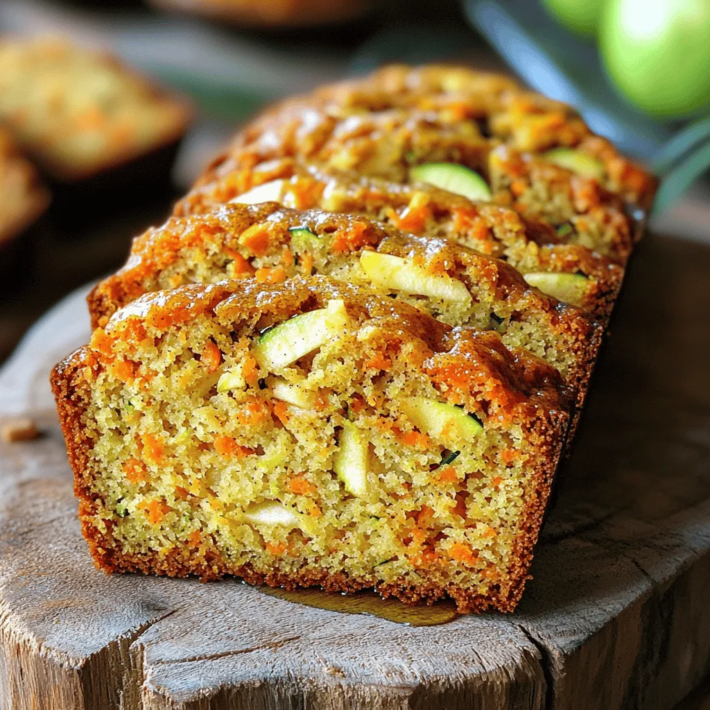 Carrot Apple Zucchini Bread Flavorful and Moist Delight