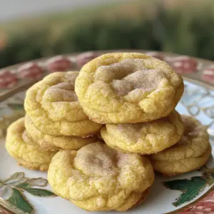 - 1 cup pumpkin puree - 1/2 cup unsalted butter - 1 cup packed brown sugar - 1/2 cup granulated sugar The main ingredients give pumpkin snickerdoodle cookies their rich flavor and soft texture. Pumpkin puree adds moisture and a hint of spice. Unsalted butter ensures a creamy base, while brown sugar brings depth and chewiness. Granulated sugar balances the sweetness for a perfect cookie. - 2 cups all-purpose flour - 1 teaspoon baking soda - 1 teaspoon cream of tartar - 1/2 teaspoon ground cinnamon - 1/2 teaspoon ground nutmeg - 1/4 teaspoon salt The dry ingredients create the structure of the cookies. All-purpose flour forms the base, while baking soda helps them rise. Cream of tartar gives that classic snickerdoodle tang. Ground cinnamon and nutmeg add warmth and spice, enhancing the pumpkin flavor. Salt balances everything out. - 1/4 cup granulated sugar (for rolling) - 1 tablespoon ground cinnamon (for rolling) Rolling the cookies in cinnamon-sugar creates a sweet crust. This step adds a delightful crunch and extra flavor. It makes each bite of the pumpkin snickerdoodle cookie even more special. You can find the full recipe and instructions to make these delightful cookies in the earlier sections. 1. Preheat your oven to 350°F (175°C). This warms up the oven for baking. 2. Line a baking sheet with parchment paper. This helps prevent sticking and makes cleanup easy. 3. In a large bowl, cream together 1/2 cup unsalted butter, 1 cup brown sugar, and 1/2 cup granulated sugar. Use a hand mixer until the mixture is light and fluffy, about 3-4 minutes. 4. Now, add 1 cup pumpkin puree, 1 large egg, and 1 teaspoon pure vanilla extract to the bowl. Mix on medium speed until everything is smooth and blended well. 5. In another bowl, whisk together 2 cups all-purpose flour, 1 teaspoon baking soda, 1 teaspoon cream of tartar, 1/2 teaspoon ground cinnamon, 1/2 teaspoon ground nutmeg, and 1/4 teaspoon salt. This helps to mix the dry ingredients evenly. 6. Gradually add the dry mixture to the wet mixture. Stir gently with a spatula until just combined. Do not overmix to keep the cookies soft and chewy. 7. In a small bowl, combine 1/4 cup granulated sugar and 1 tablespoon ground cinnamon for rolling. 8. Use a cookie scoop or a tablespoon to portion out equal sizes of dough. Roll each portion into a ball and then coat it in the cinnamon-sugar mix until fully covered. 9. Space the cookie dough balls about 2 inches apart on the baking sheet. This gives them room to spread while baking. 10. Bake in the preheated oven for 10-12 minutes. The edges should be lightly golden, and the centers should still look soft. 11. After baking, let the cookies rest on the baking sheet for about 5 minutes. This will help them firm up before transferring to a wire rack to cool completely. For the full recipe, check the details above. Enjoy making these delicious cookies! To get that soft and chewy cookie, avoid overmixing the dough. Mix just until the dry ingredients blend in. If you mix too much, the cookies can turn out tough. Bake your cookies at 350°F for 10 to 12 minutes. The edges should be golden, while the center stays soft. This helps ensure a great texture. To make your cookies look great, stack them in a festive tin or on a pretty plate. You can also sprinkle some extra cinnamon sugar on top for a nice touch. For added flavor, think about drizzling a bit of icing or adding a pinch of sea salt. These small changes can make your cookies pop! For the Full Recipe, check the details above. {{image_4}} Spiced Pumpkin Snickerdoodles To make spiced pumpkin snickerdoodles, add a mix of spices. Try a pinch of ground ginger or allspice. These spices bring warmth and depth to your cookies. You can also increase the cinnamon to enhance the cozy flavor. This variation adds a fun twist to the classic recipe. Chocolate Chip Pumpkin Snickerdoodles If you love chocolate, mix in some chocolate chips. Use semi-sweet or dark chocolate chips for a rich taste. Fold them into the dough just before you scoop it out. This twist combines the sweet pumpkin with the rich chocolate, making each bite even more delightful. Gluten-free version For a gluten-free option, swap all-purpose flour for a gluten-free blend. Many stores sell great blends that work well in cookies. Ensure the blend contains xanthan gum for the right texture. Follow the same steps in the recipe, and you’ll have tasty gluten-free pumpkin snickerdoodles. Vegan adaptations To make vegan pumpkin snickerdoodles, replace the egg with flaxseed meal. Mix one tablespoon of flaxseed meal with three tablespoons of water. Let it sit for a few minutes to thicken. Use vegan butter instead of regular butter, and you’ll have a delicious vegan treat. Both variations keep the wonderful pumpkin flavor intact. For the full recipe, check the section above. Enjoy these exciting twists on pumpkin snickerdoodle cookies! To keep your Pumpkin Snickerdoodle Cookies fresh, store them in an airtight container. This helps prevent them from drying out. If you have many cookies, layer them with parchment paper to avoid sticking. Store them at room temperature for up to one week. If you want to savor them longer, consider freezing. To freeze cookie dough, scoop the dough into balls and place them on a baking sheet. Freeze them for about an hour until solid. Once frozen, transfer the dough balls to a zip-top bag. This way, you can bake just a few cookies at a time. For baked cookies, let them cool completely before freezing. Thaw them in the fridge overnight or at room temperature for a few hours before enjoying. You can also warm them in the oven for a couple of minutes to regain that fresh-baked taste. How long do Pumpkin Snickerdoodle Cookies last? Pumpkin Snickerdoodle Cookies stay fresh for about one week. Store them in an airtight container. This keeps them soft and tasty. Can I use fresh pumpkin instead of canned? Yes, you can use fresh pumpkin. Just make sure to cook and puree it before adding. This gives a nice flavor. What can I do if the dough is too sticky? If your dough is sticky, add a bit more flour. Start with one tablespoon at a time. Mix well until it firms up. How to make the cookies chewier? To get chewier cookies, use brown sugar instead of white sugar. You can also add a bit more pumpkin puree. Can I make these cookies ahead of time? Absolutely! You can make the dough ahead of time. Chill it in the fridge for up to two days before baking. This helps the flavors blend. The blog post covered the key ingredients needed for Pumpkin Snickerdoodle cookies, from pumpkin puree to spices. I shared step-by-step instructions for baking, plus tips for texture and decoration. Variations include gluten-free and vegan options. Proper storage and freezing ideas keep cookies fresh longer. Enjoy creating your delicious cookies. With these insights, you’ll bake with confidence every time. Happy baking!